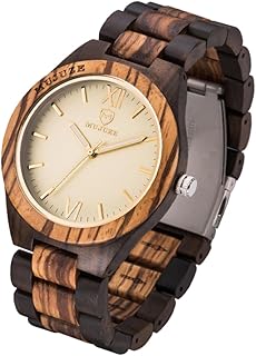 1 Peça Relógio Masculino De Madeira Relógio Masculino Relógio Masculino Relógio Casual Masculino Relógio De Aço Inoxidável Com Pulseira De Madeira Quartzo Relógio De Pulso