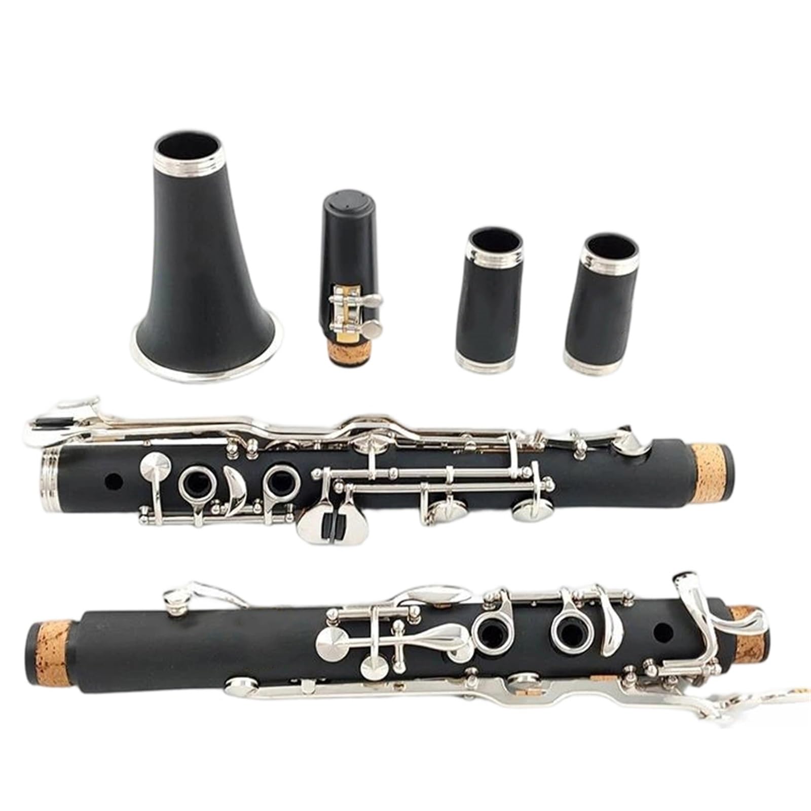 Clarinetto Strumenti Musicali Materiale Del Corpo In Tubo Di Resina ABS Per Clarinetto Professionale Tono G 18/20 Nichelato(18 keys)