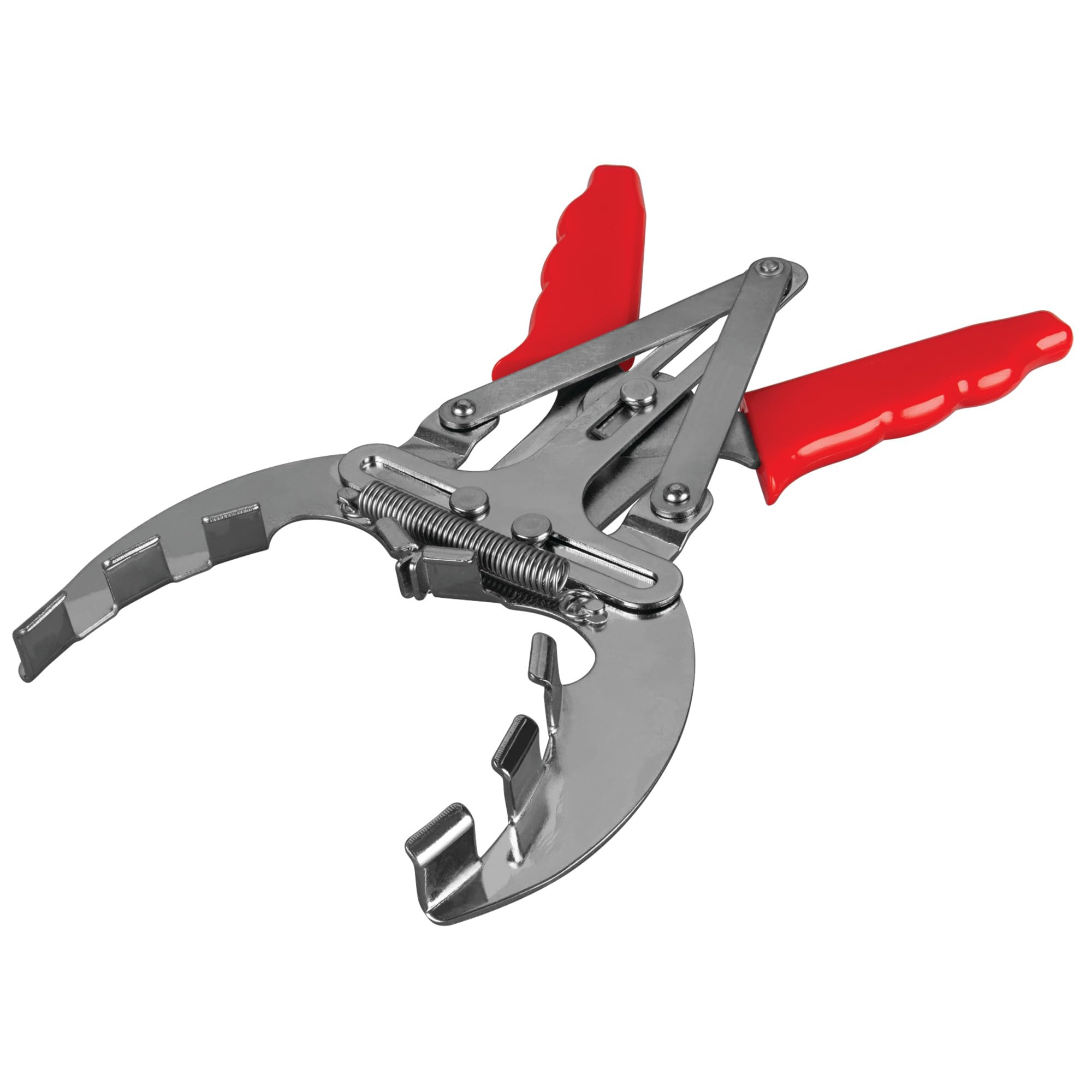 Performance Tool W80598 - Alicates de anillo de pistón de 4 pulgadas, acero de aleación, agarre acolchado de plástico, herramienta de revisión del motor, rojo