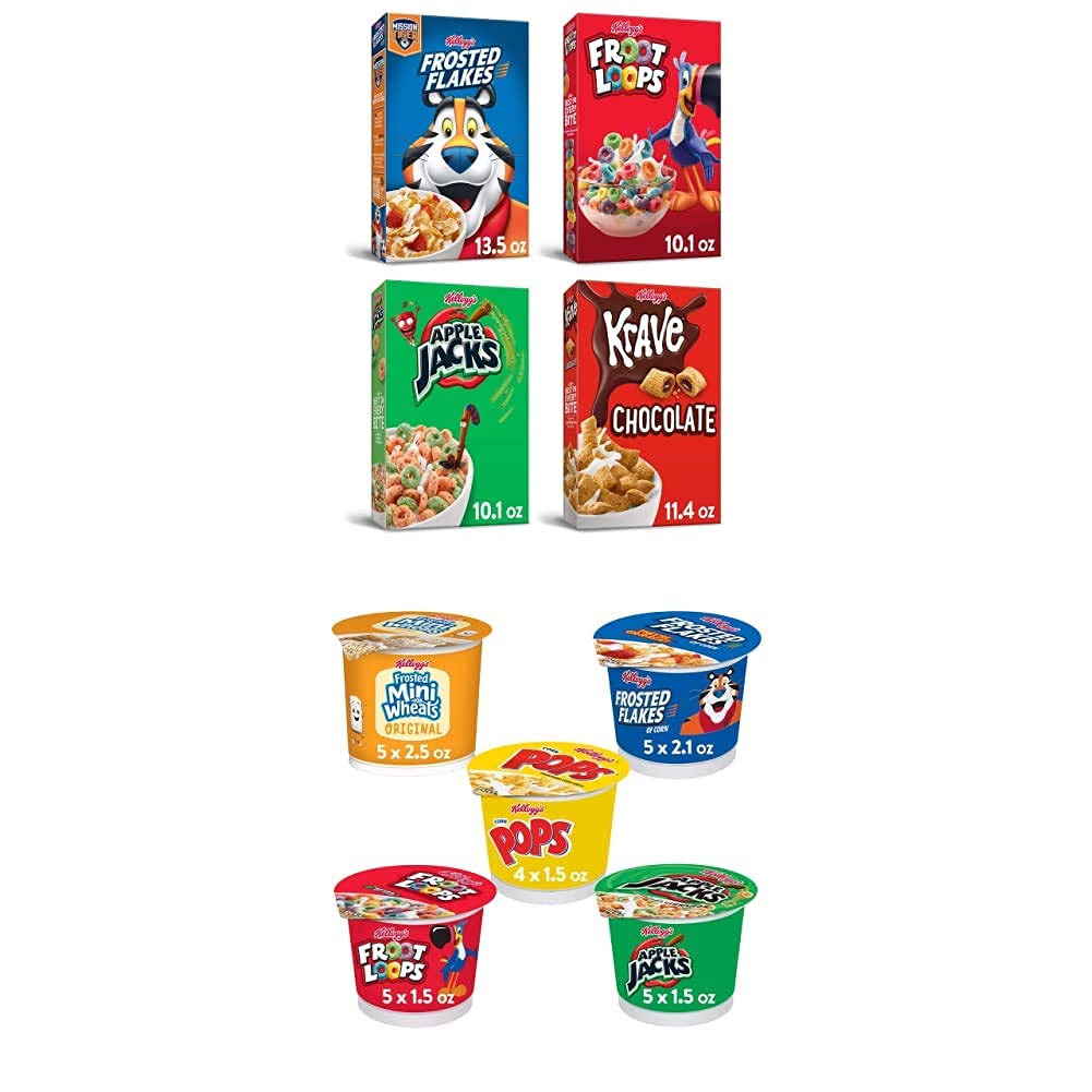 Buy Kellogg's Breakfast Bulk Pack, Cereal Variety Pack Froot Loops
