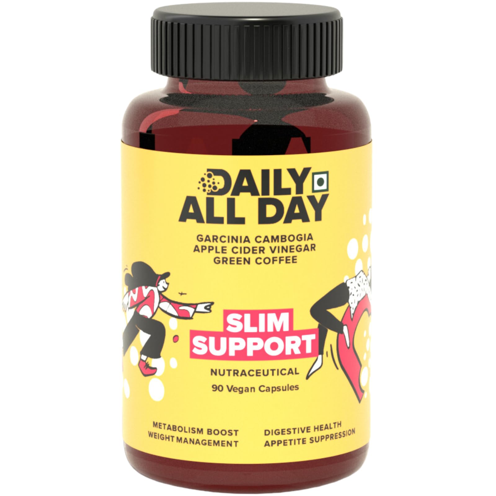 Daily All Day Apple Cider Vinegar ACV with Garcinia Cambogia for Women | Ladies & Men Supplement, Green Tea & Coffee, Gut Cleanser, Detox, Health Ayurvedic Herbal Product-image-6