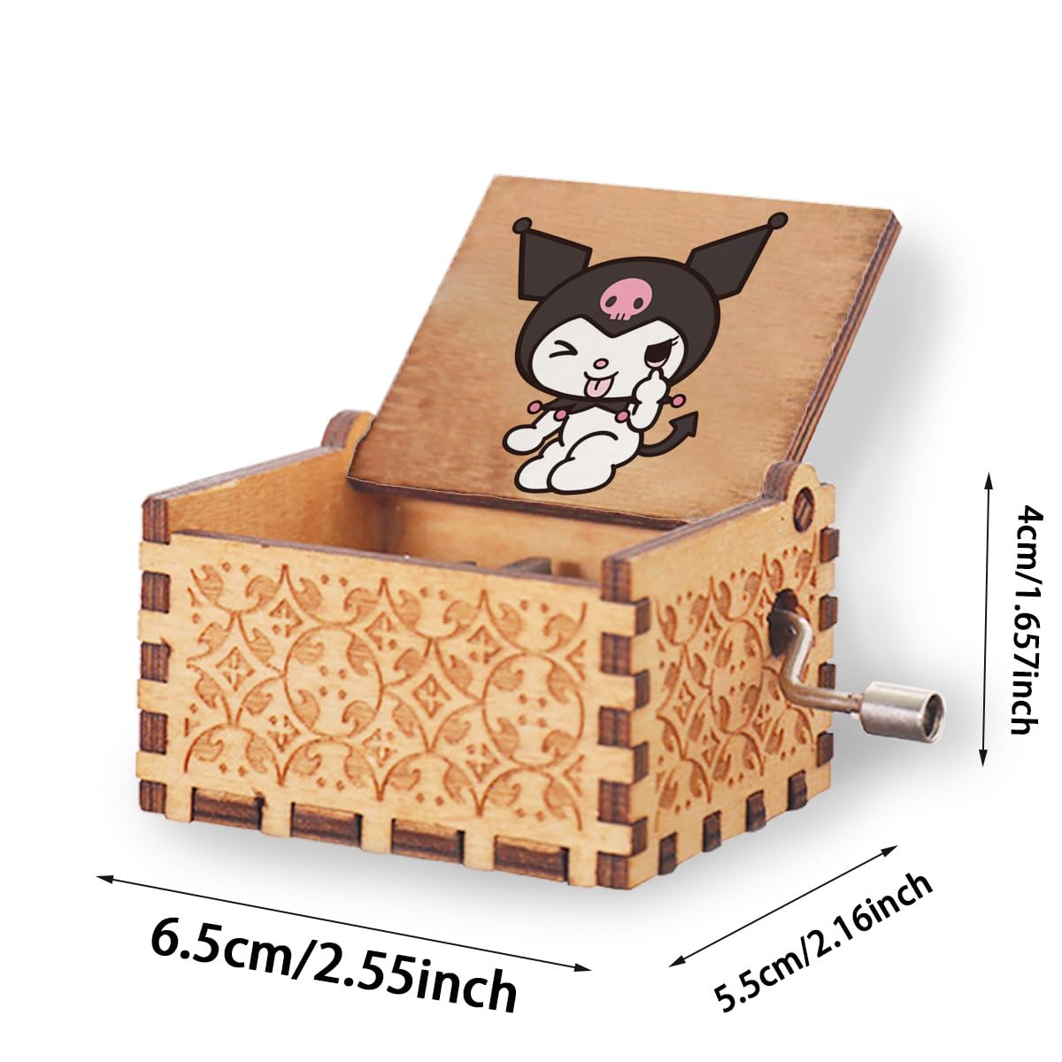 Amazon | クロミ ちゃん オルゴール 音楽ボックス 木製