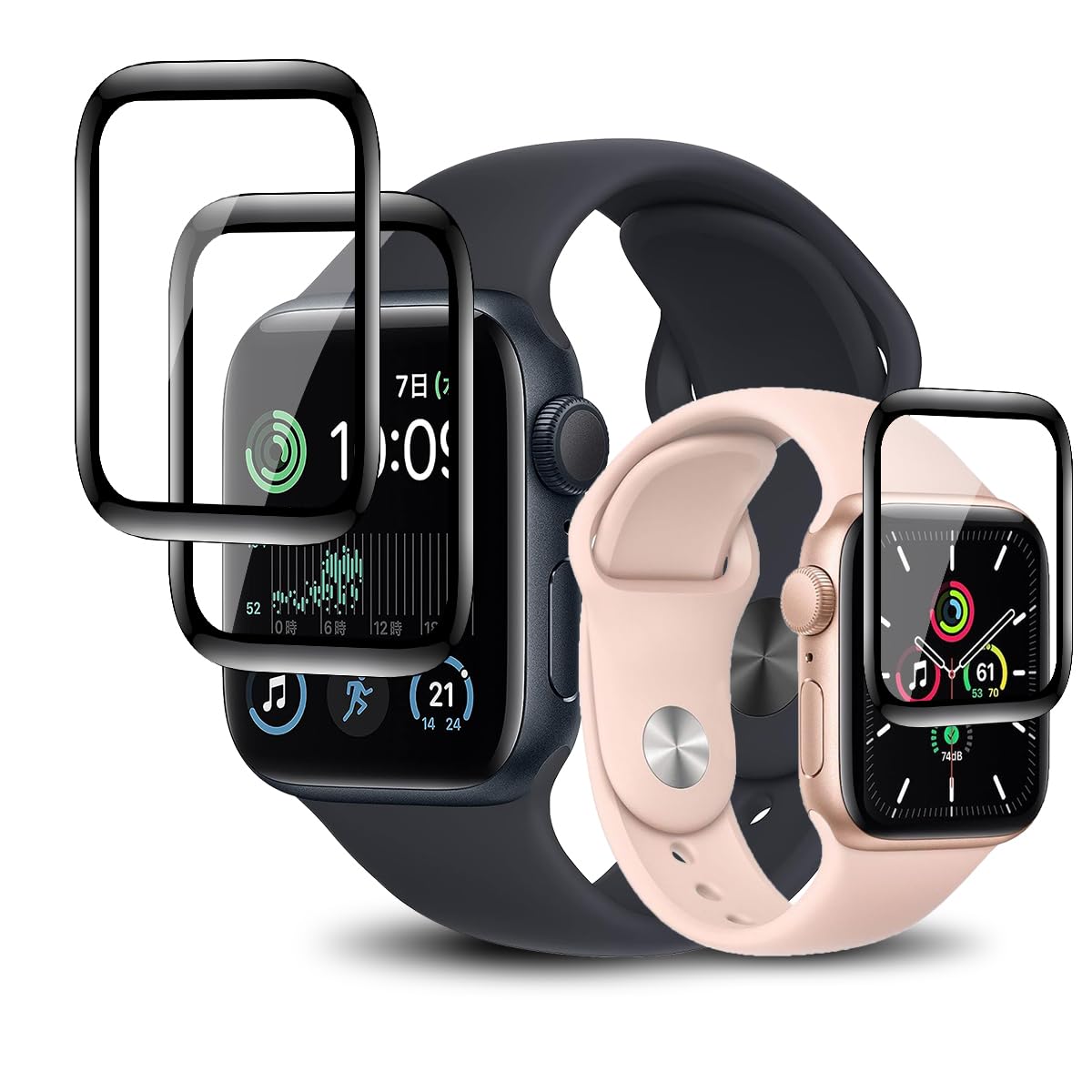 Amazon.co.jp: 【3枚セット】対応 Apple Watch Series SE 40mm 