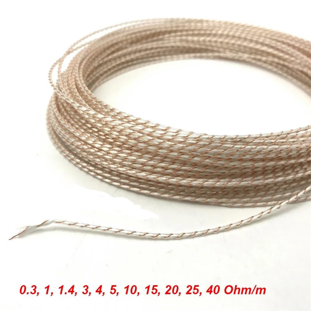 TS-Xian, 5/10/15 0M 5V 12V 24V 36V 48V Câble Chauffant électrique de Fil de Chauffage Basse Tension for siège de Chauffage de Voiture de Couverture (Length : 15m, Specification : 20 Ohm)