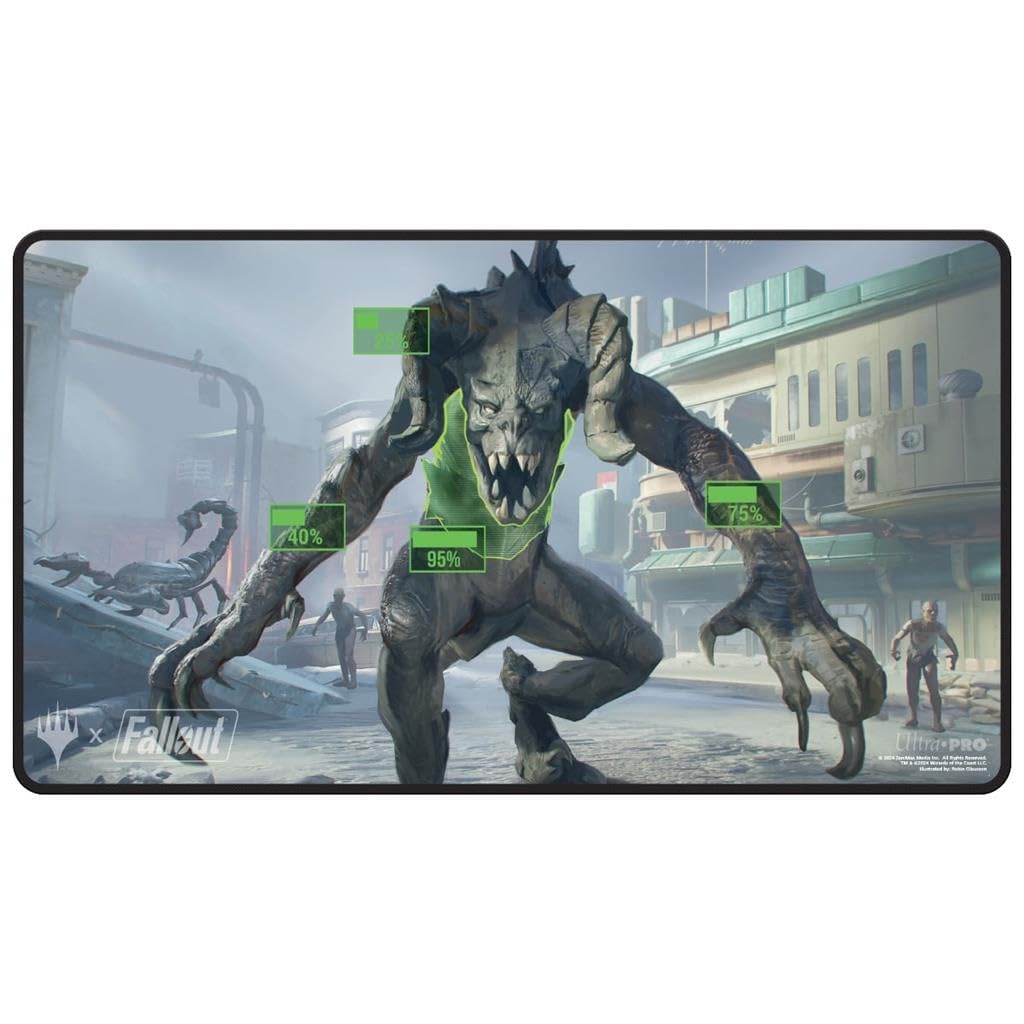 Amazon.com: Ultra PRO - Fallout Black Stitched Playmat - V.A.T.S.