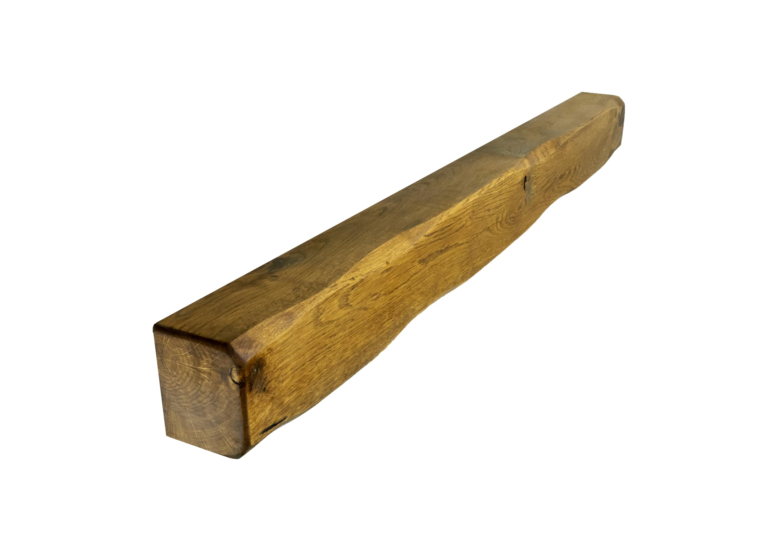 oakleys oak Solid Oak Beams for Fireplaces- Oak Floating Shelf for Home Decor- Rustic Shelves to Decorative Logs for Fireplace- Lightly Worked- Beam Size(110x12.5x10) Cm — image 1