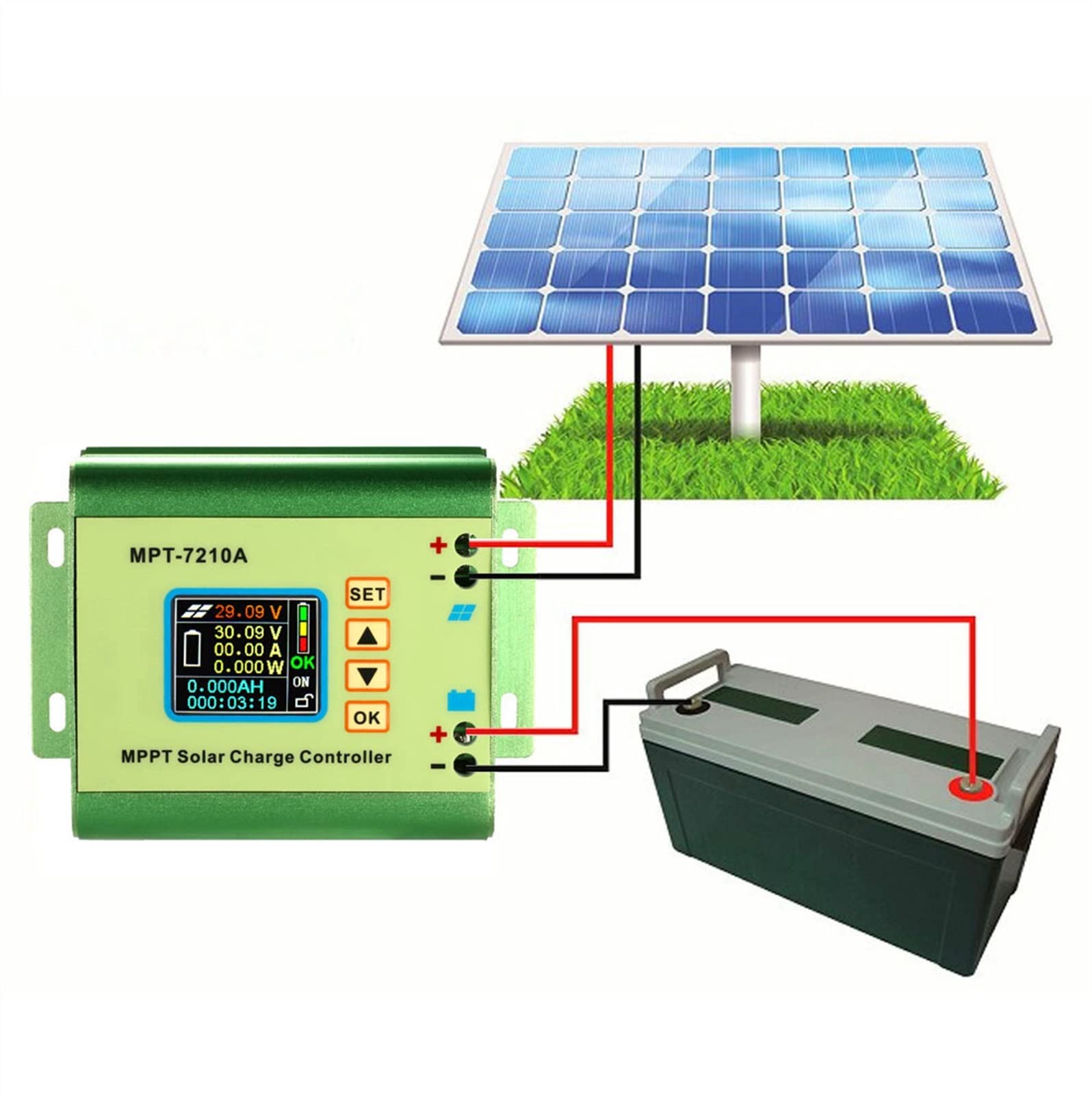 MPT-7210A Mppt Regolatore Pannello Caricabatterie Solare Pannello di Controllo Digitale Boost Modulo di Tensione Carica 24 V/36 V/48 V/60 V/72 V