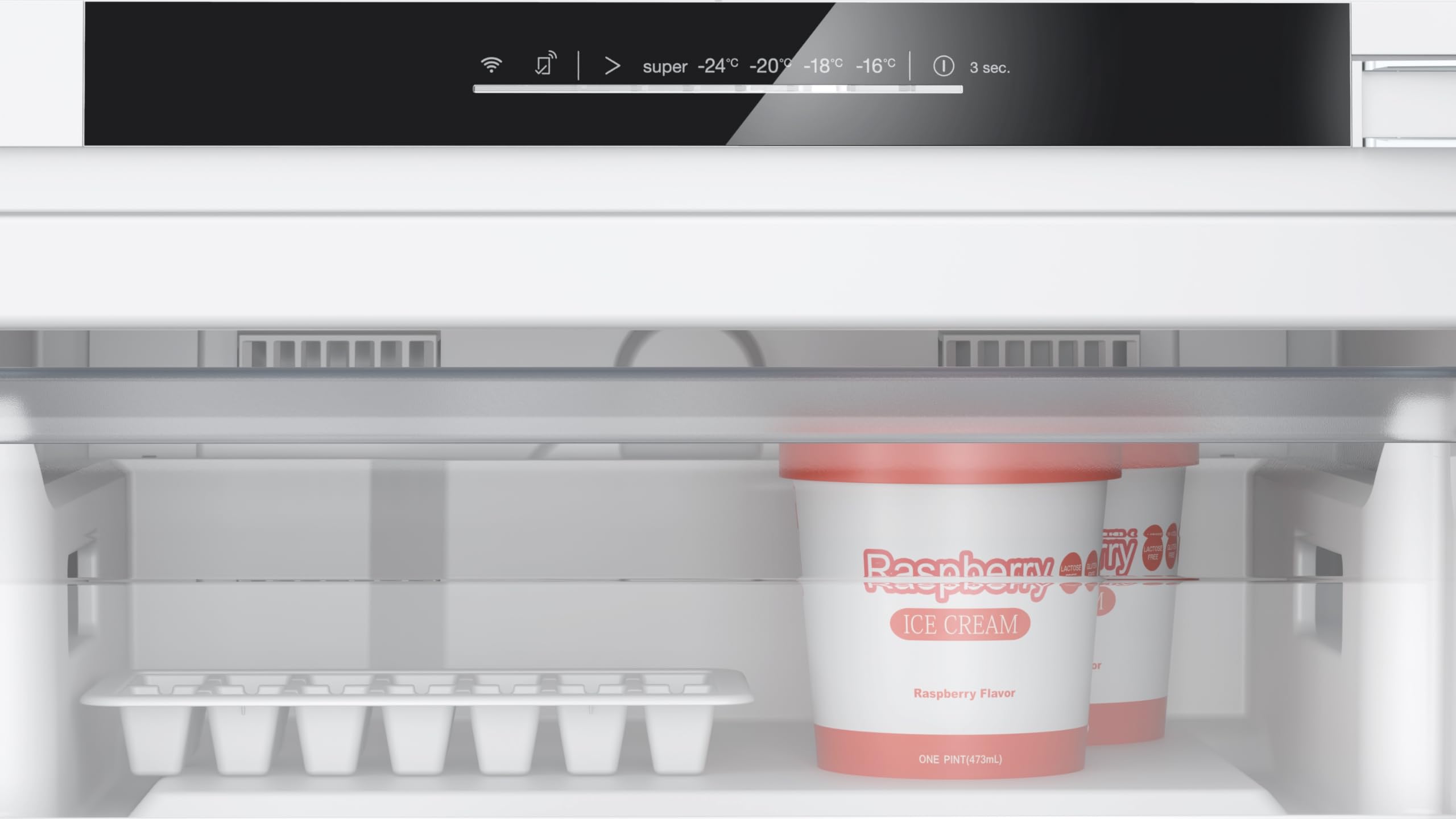 Bosch Serie 6 Smarter Unterbau Gefrierschrank 82 x 59.8 cm 85 L GUN21ADE0 | Made in Germany, NoFrost nie wieder abtauen, SoftClose sanfte Türschließung, SuperFreezing Schnellgefrieren