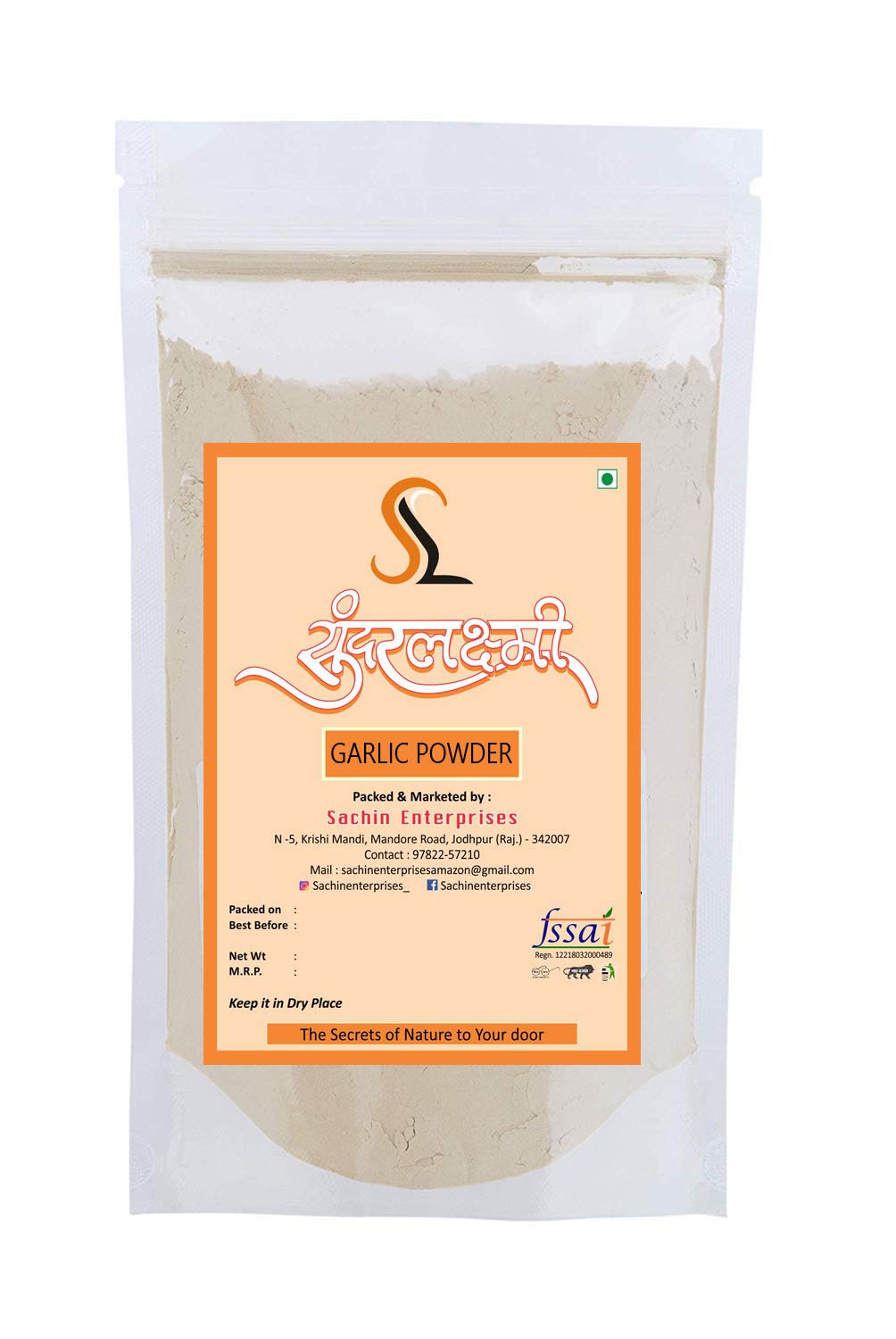 SundarLaxmi Ultra Fine Dry Garlic Powder - 200gm | Lahsun Powder (B07HNL4RSB) Amazon Price History, Amazon Price Tracker