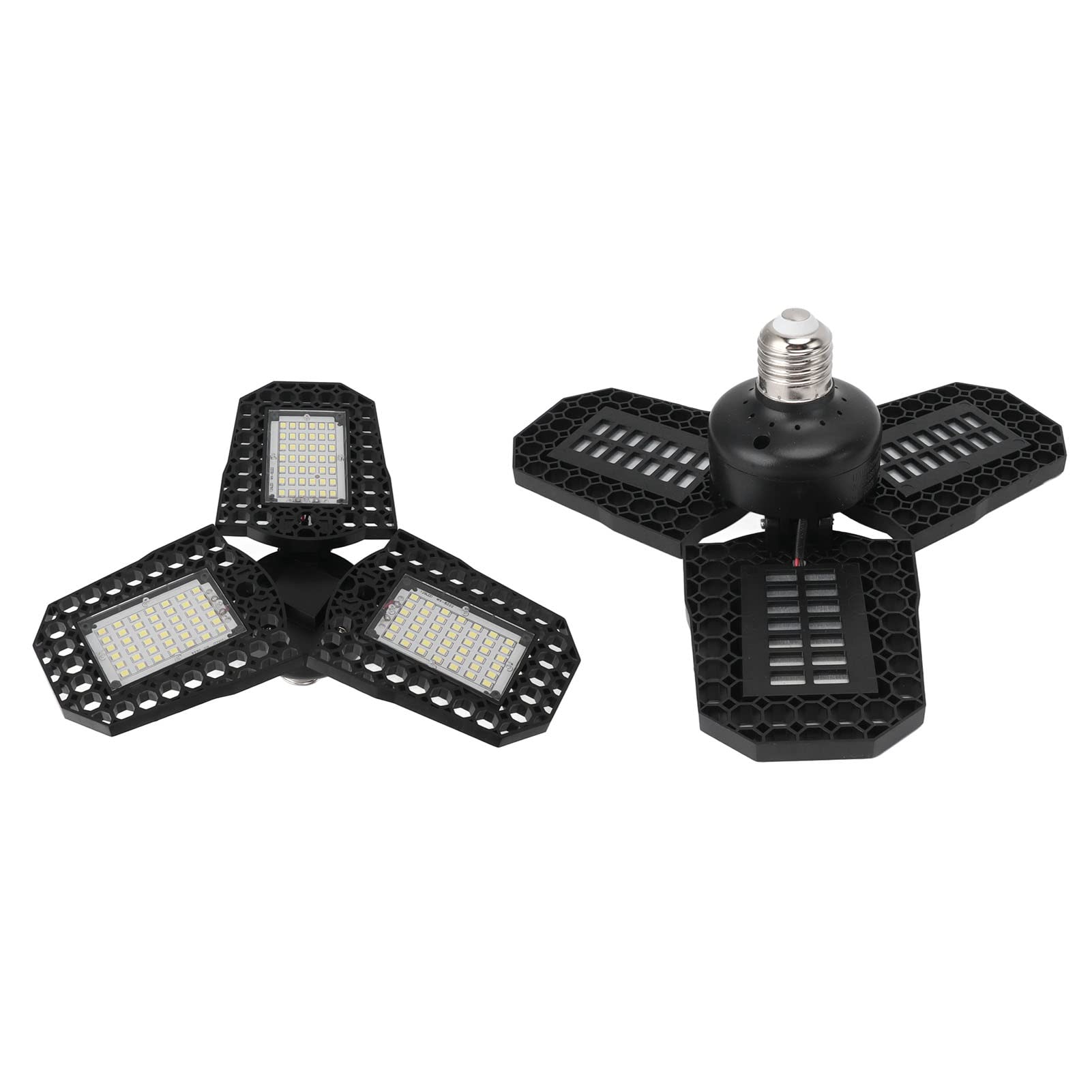 Soraz Mining Lamp Canopy Light Factory Folding Warehouse Deformation Led High Bay Light Garage Light 60W Folding Garage Light E27 85 265V for Garage Lighting Lamp Head Led High Bay