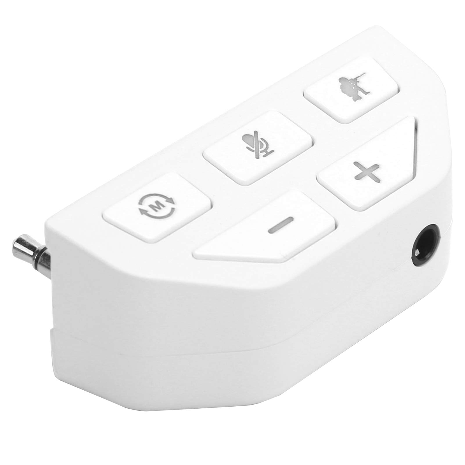 Adaptateur de Casque Stéréo pour One, Convertisseur pour Casque, Amplificateur de Son pour Manette de Jeu avec Contrôle du Volume pour Chat Vocal et Mixage Sonore de Jeu (Blanc)