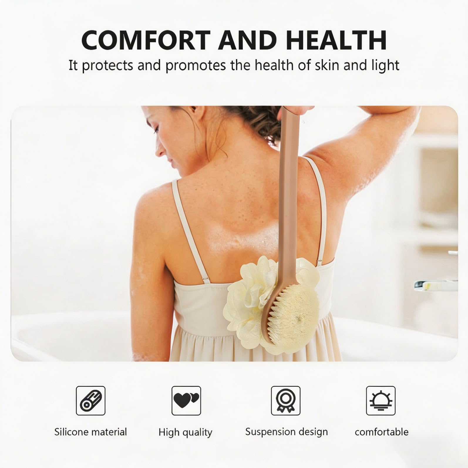 FRCOLOR 2pezzi Scrubber Esfoliante Per Mesh Per Per e Facile Appendere e Utilizzare
