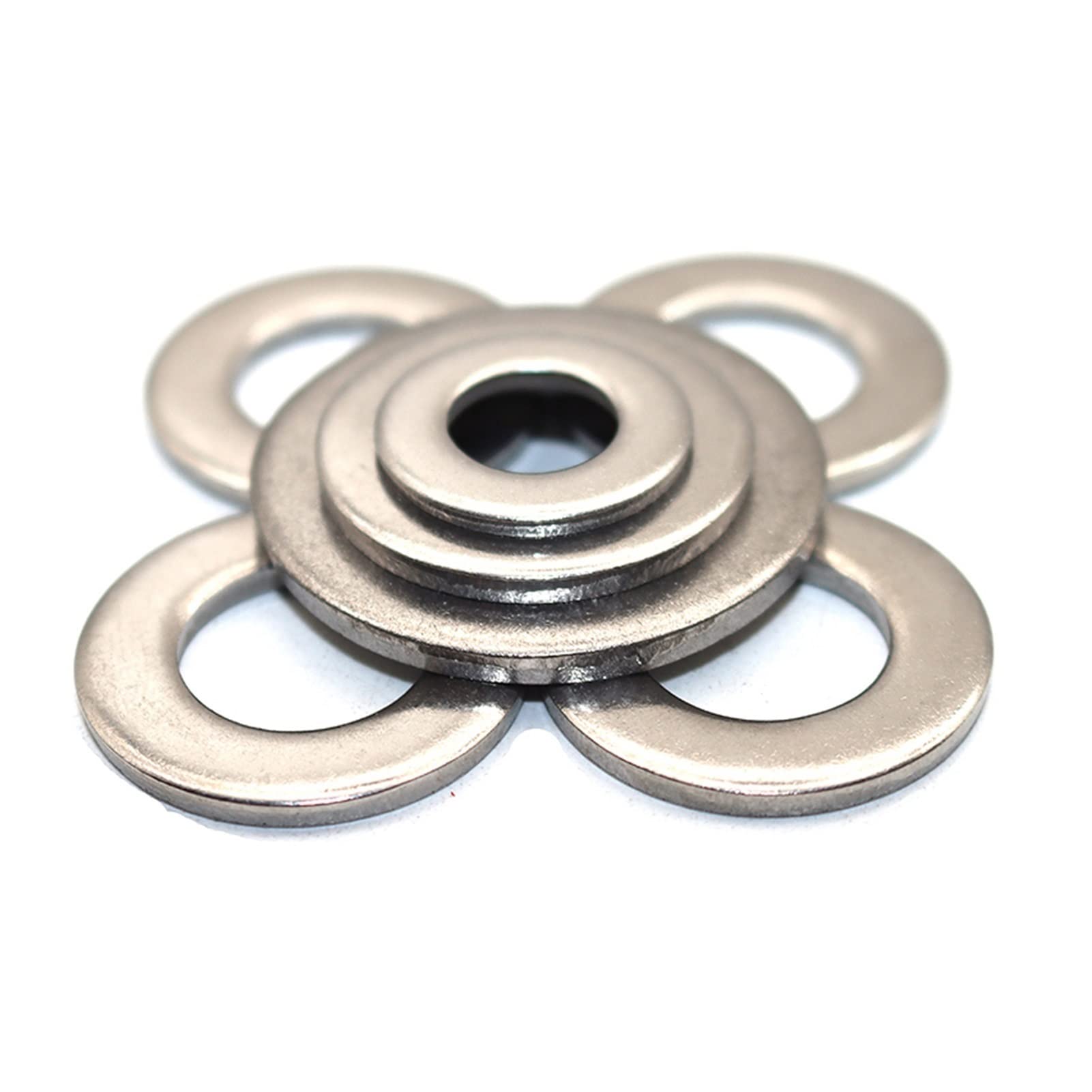 Rondelle Piatte Per Meccanica Rondelle Piatte In Acciaio Inox 5/16" - Grade 18-8, Misura SAE, Pacchetto Quantità Variabile Rondelle Piatte Acciaio Inox - Foto 4