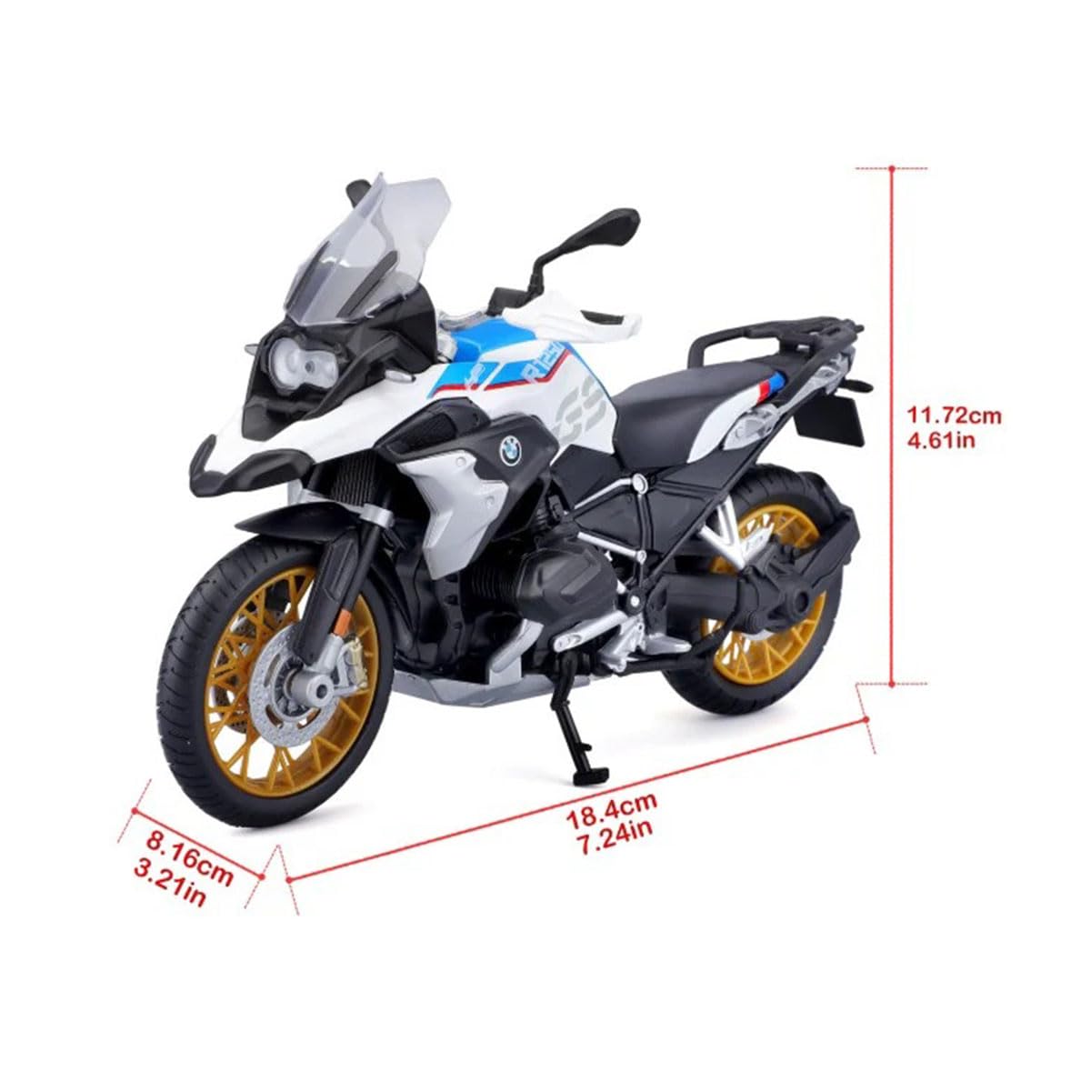 maisto Miniatures BMW R1250 Gs 1/12 avec base moto