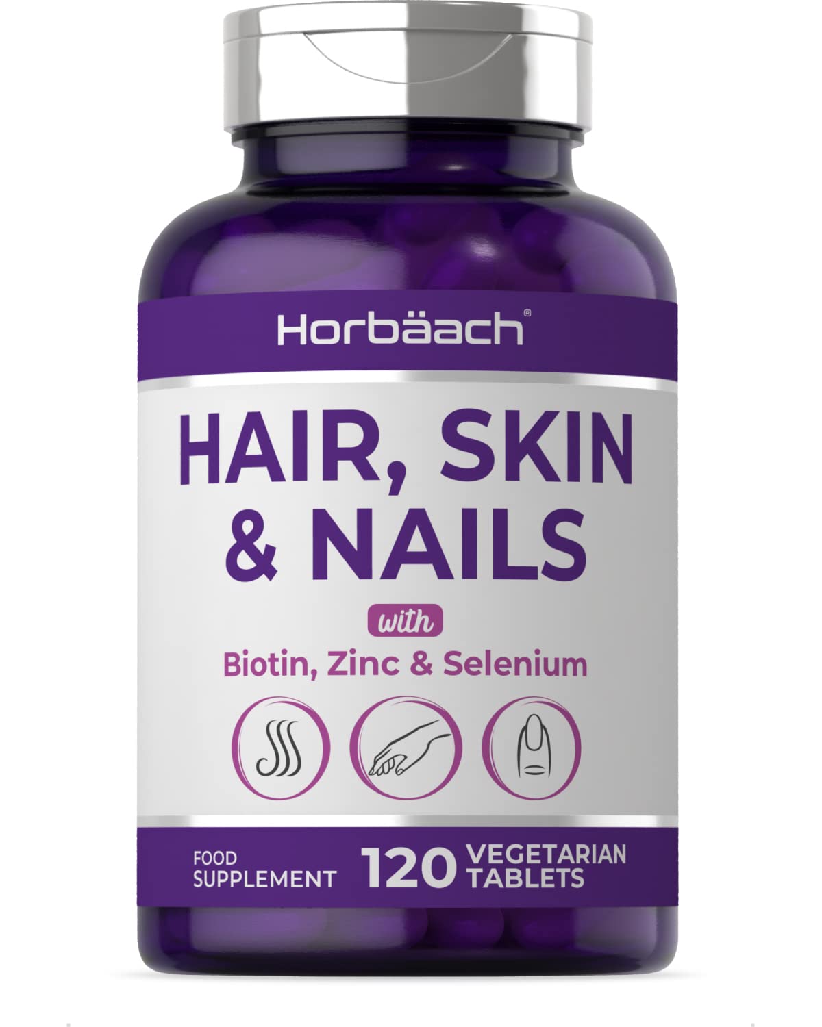 Buy Hair Skin and Nails Vitamins 120 Tablets Beauty Supplement for