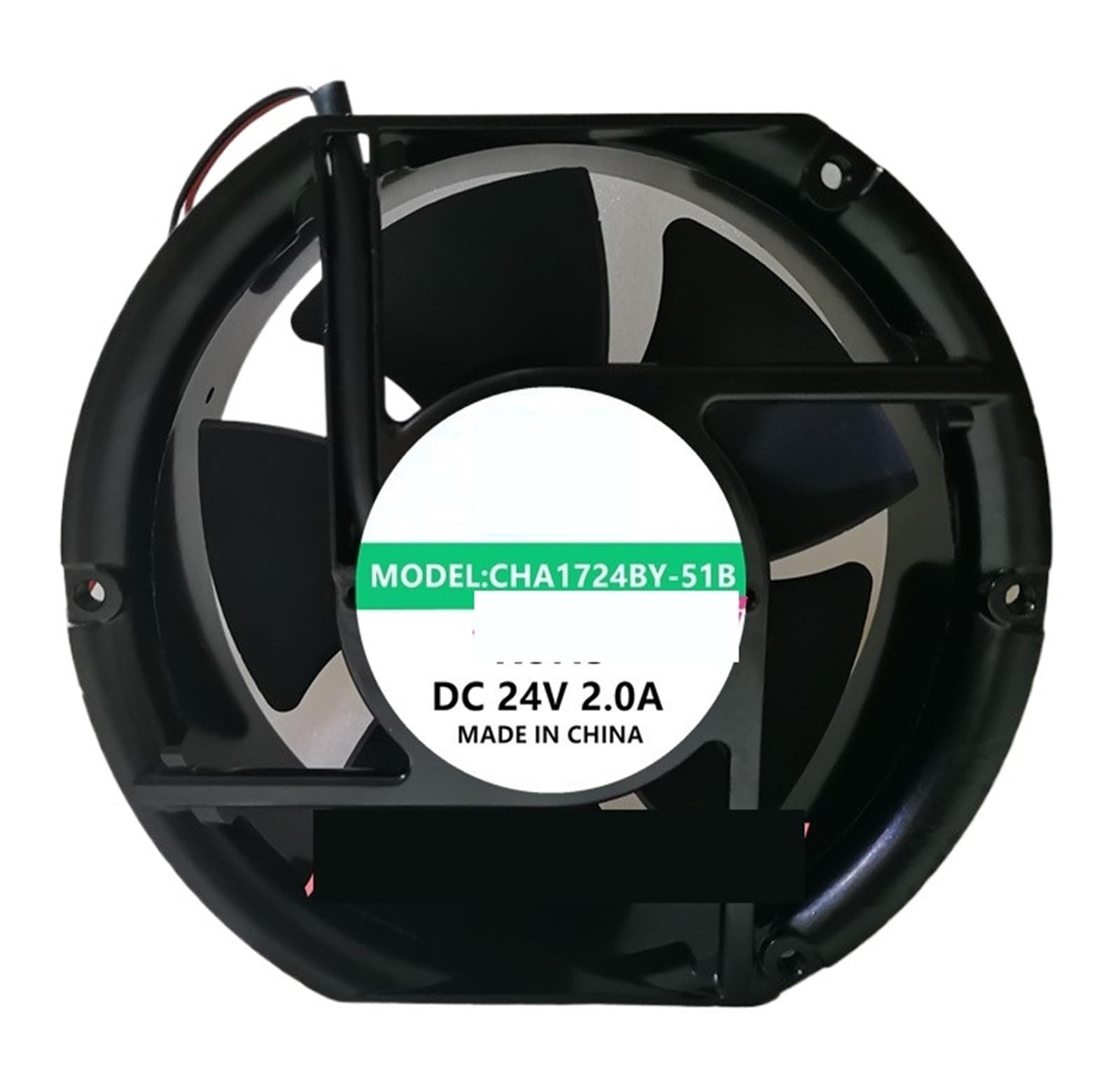 Lzikkgki One Color Cha1724by-51B Dc 24V 2.0A 172X150x51mm 2-Wire Cooling Fan