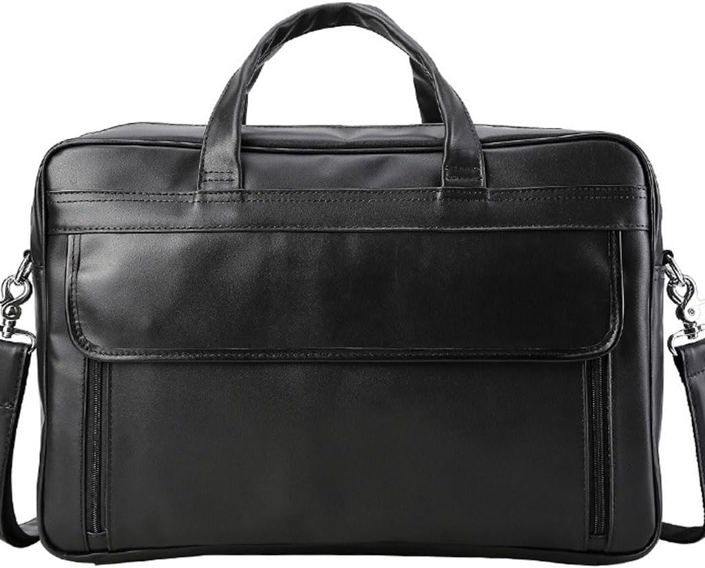 European and American top layer cowhide briefcase for men's business commuting handbag, leather shoulder crossbody