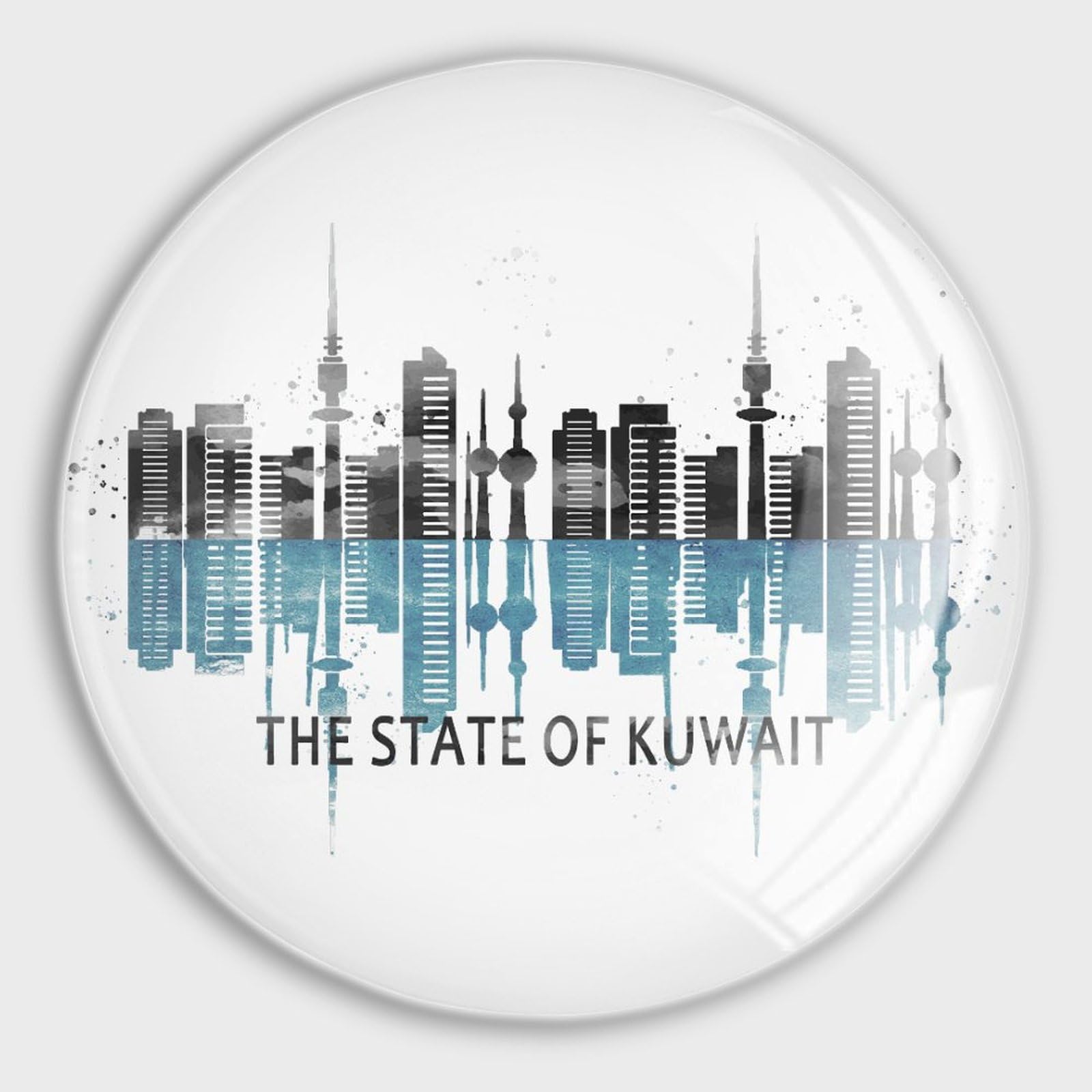 Aimants Skyline en verre pour réfrigérateur mignon souvenir de vacances