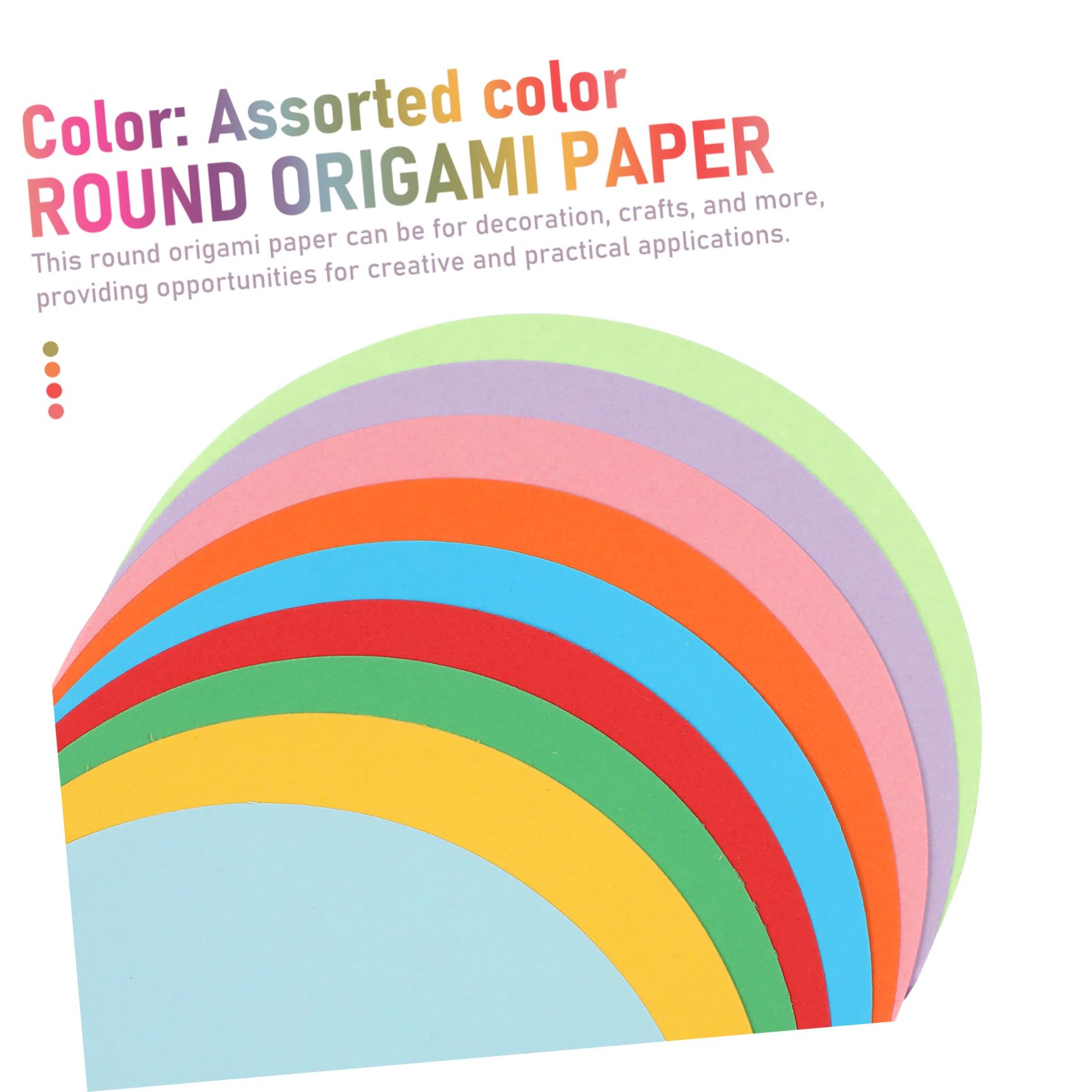 OSALADI 500blätter Runde Origami-kreispapier Farbiges Bastelpapier Buntes Faltpapier Für Diy-kreativität Und Basteldekorationen