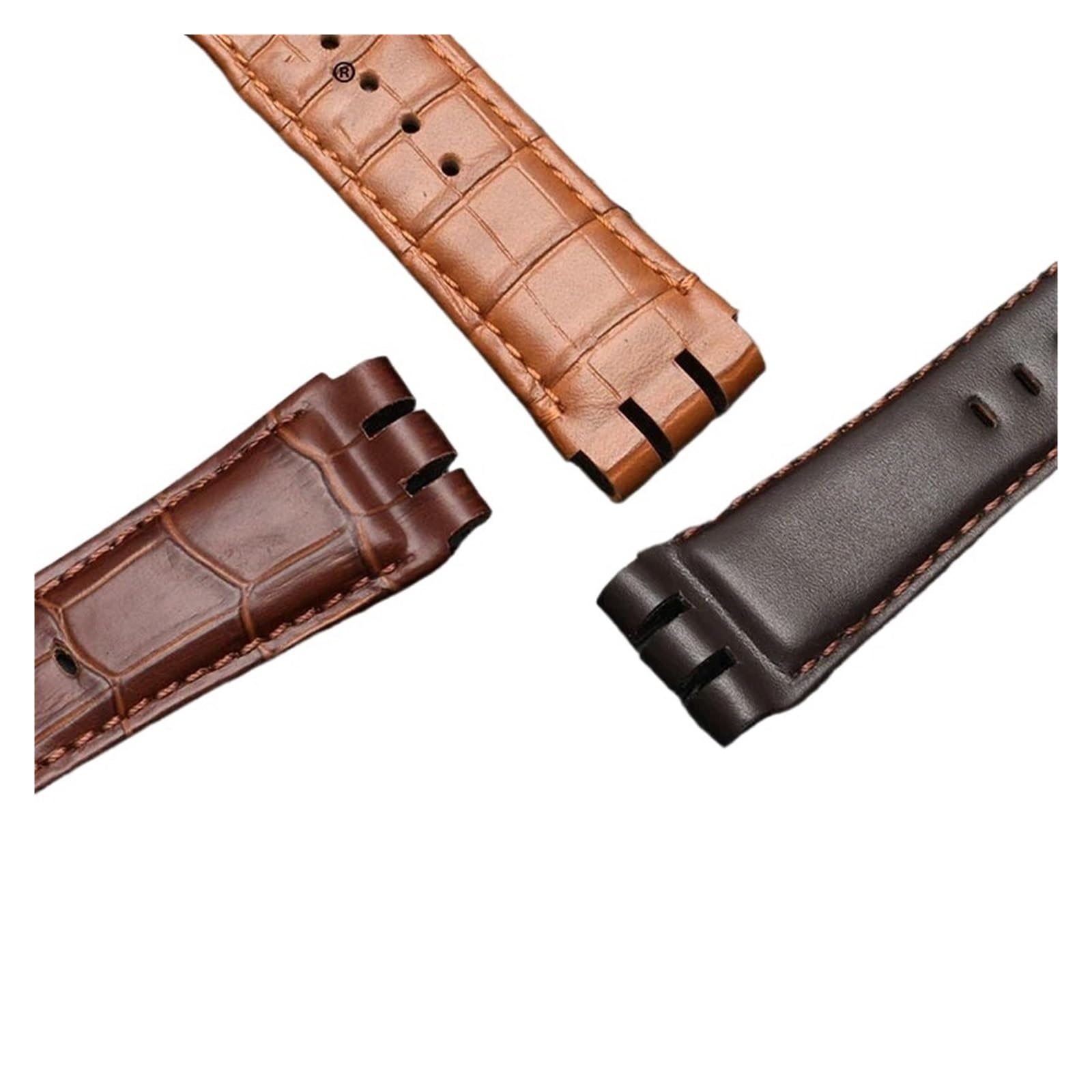 Bracelet de montre en cuir de veau, 23MM, fermoir en acier, Compatible avec Swatch IRONY YOS440 449 448 401G, Bracelet de montre for homme