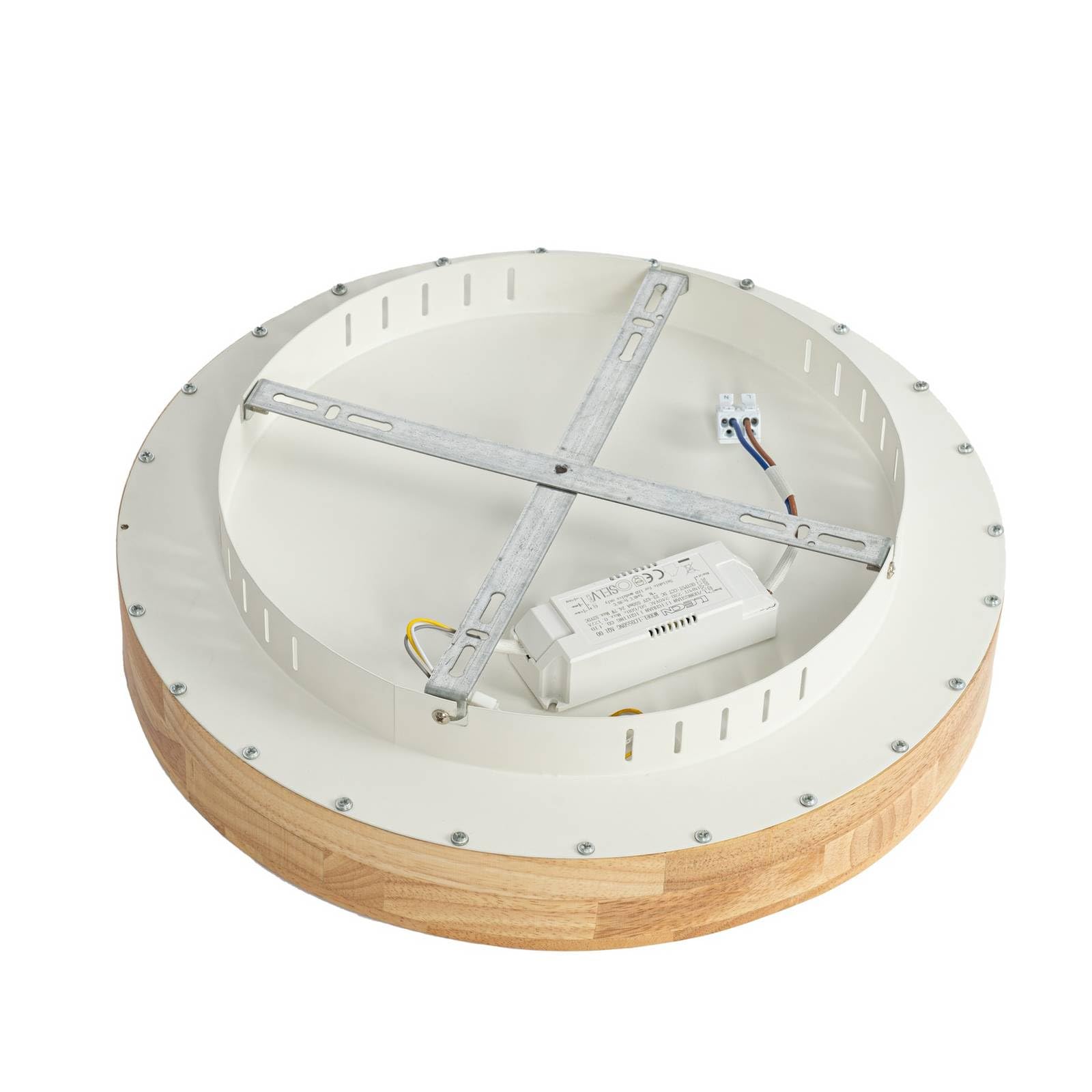 Lucande Bombillas LED lámpara de techo en madera, plafón | lámpara de salón, moderno, cct, 2700 k blanco cálido - 6500 k luz, de madera para comedor, sala de estar, salón, pasillo