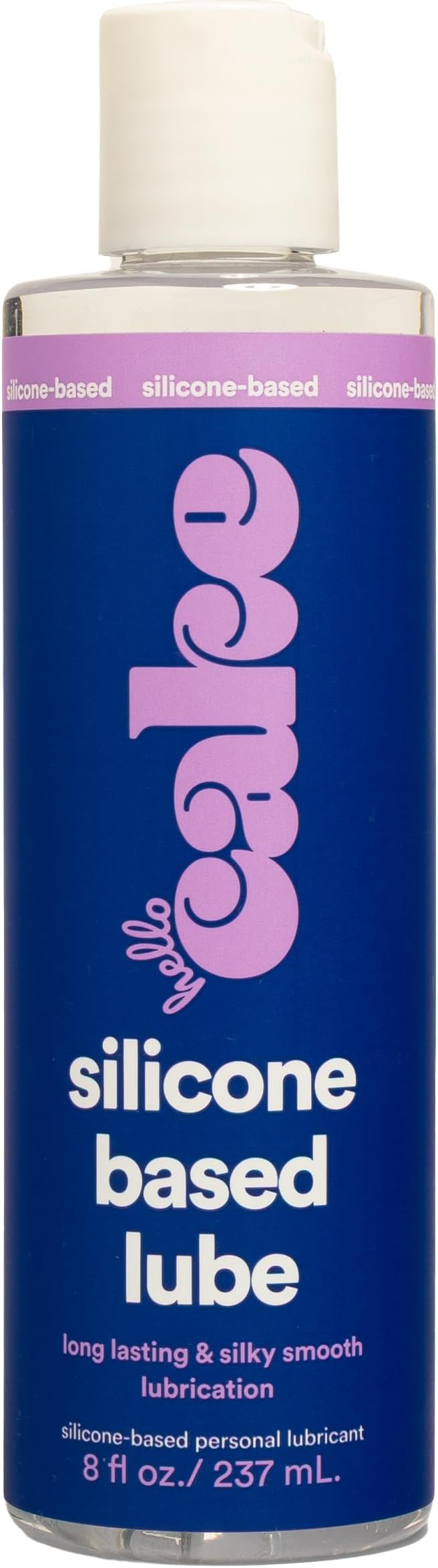 Hello Cake Silicone-Based Personal Lubricant - Hydrating, Long-Lasting, Non-Sticky, Ultra Slippery, Condom Compatible Lube for Men, Women, and Couples 8 fl oz