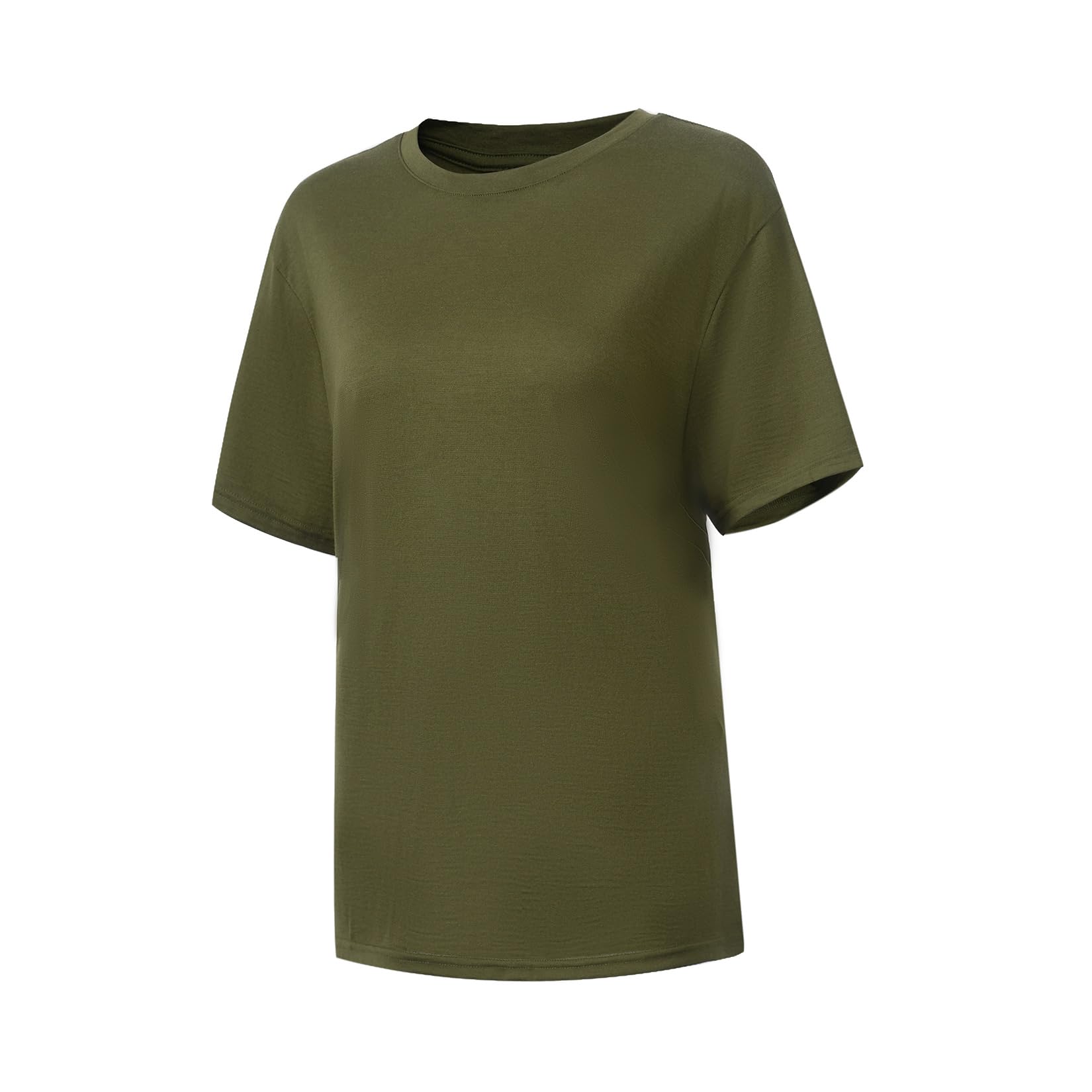 90S Fadenzahl Leichtes T-Shirt aus 100% Merinowolle für die Basisschicht, Unisex Ultrafine 90S Thermal Atmungsaktives T-Shirt