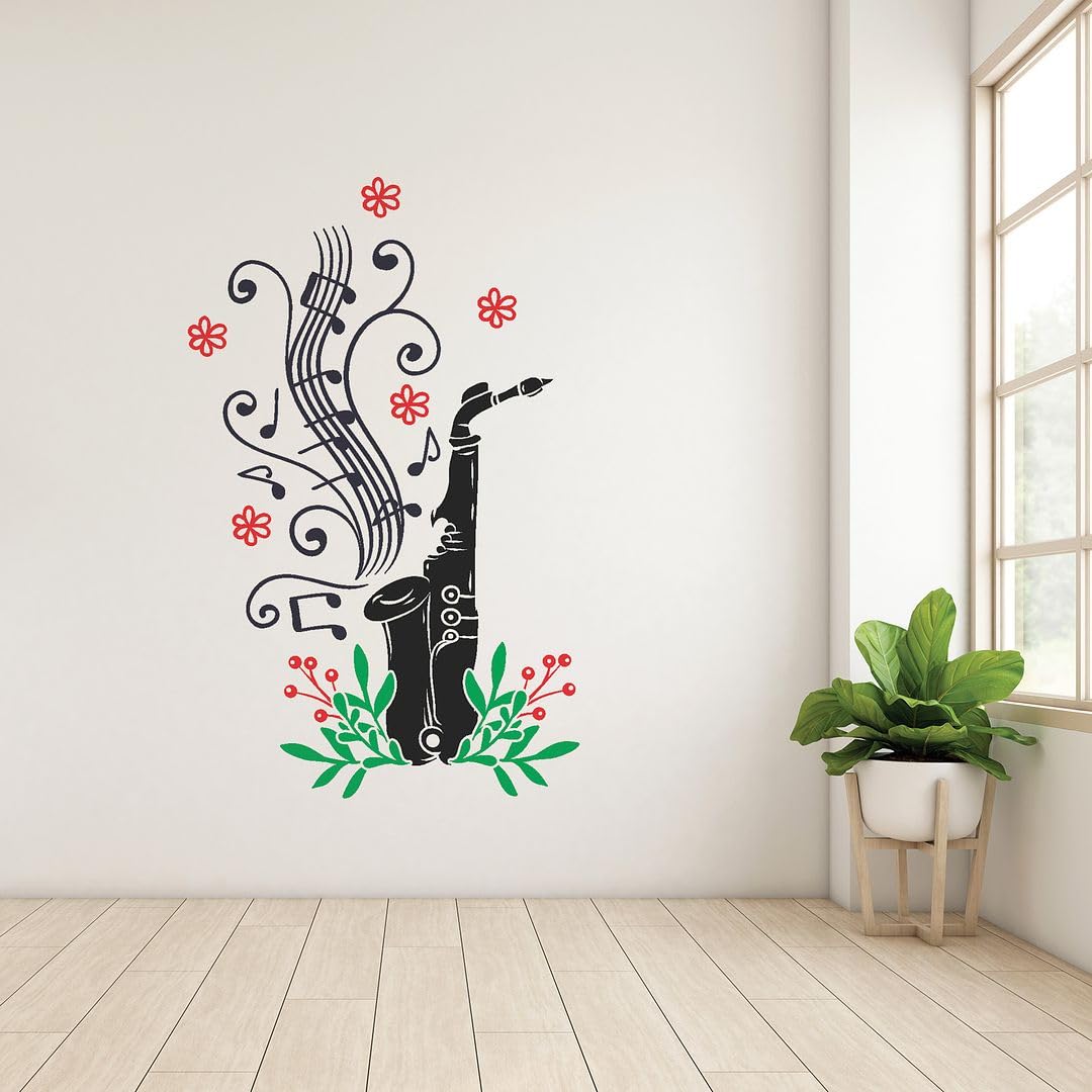 CVANU Music Playing Self-Adhesive Vinyl Wall Sticker for Wall Decoration (23.5inX15in)_S299 (B0CRHPYNYK) Amazon Price History, Amazon Price Tracker