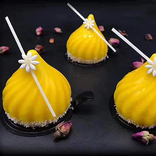 Vista 8 de OCPO KITCHEN Molde de silicona de cuento ruso para hornear pasteles de mousse, dulces, pasteles, chocolate, magdalena, pudín, molde de decoración