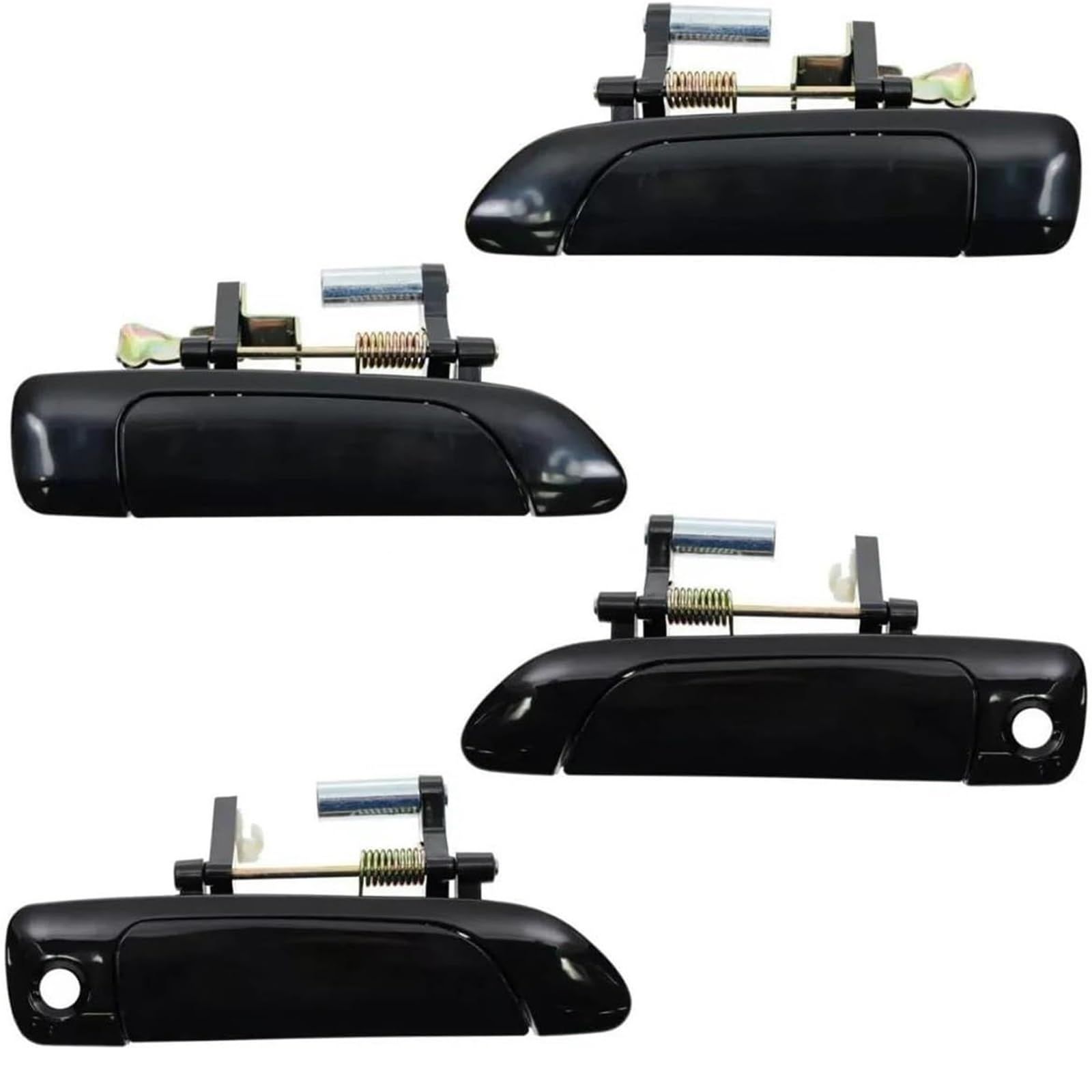 Glymzoi Car Exterior Door Handles Car Exterior Door Handle for Civic 2001-2005 4Pcs/lot Front Rear LeftRight Outside Handles Black