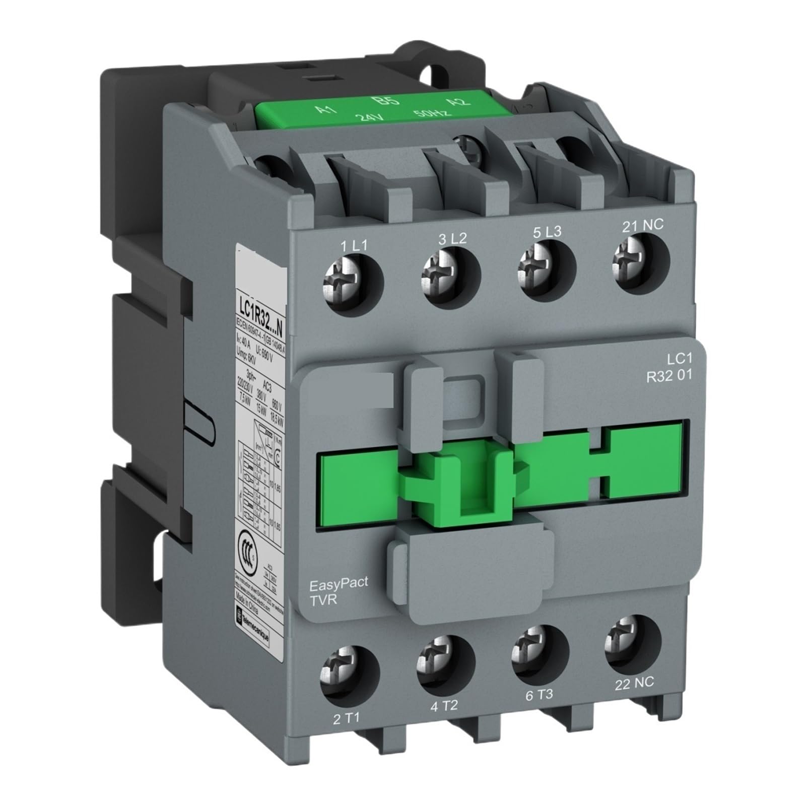 Contacteur CA LC1R 3201 Schneider 220V triphasé inverseur de source