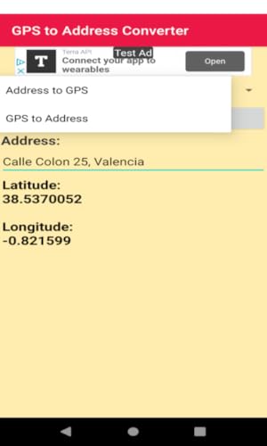 GPS to Address Converter