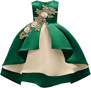 2-9T Flower Girl Dress Kids Wedding Pageant Formal Midi Dresses - coolthings.us