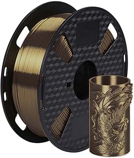 Silk Mocha Brown PLA Filament 1.75 mm 3D Printing Filament 1KG 2.2LBS Spool Shine Silky Shiny Metallic Metal PLA 3D Printer Material CC3D Silk PLA