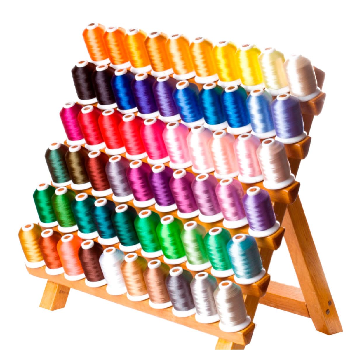 Kisangel Hilo de Bordar de Poliéster 120d/2 para Manualidades Infantiles y Punto de Cruz, 500 Metros, Alta Resistencia y Colores Variados para Uso en Tiendas Color Color Aleatorio