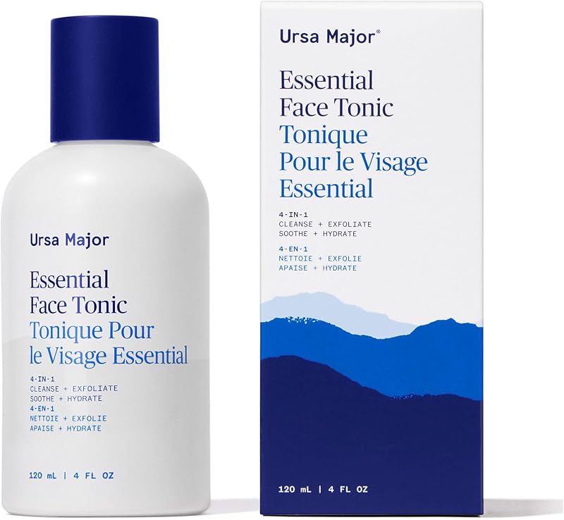 Ursa Major Tônico Facial Essencial com Aloe Vera e Complexo AHA/BHA, 120 mL