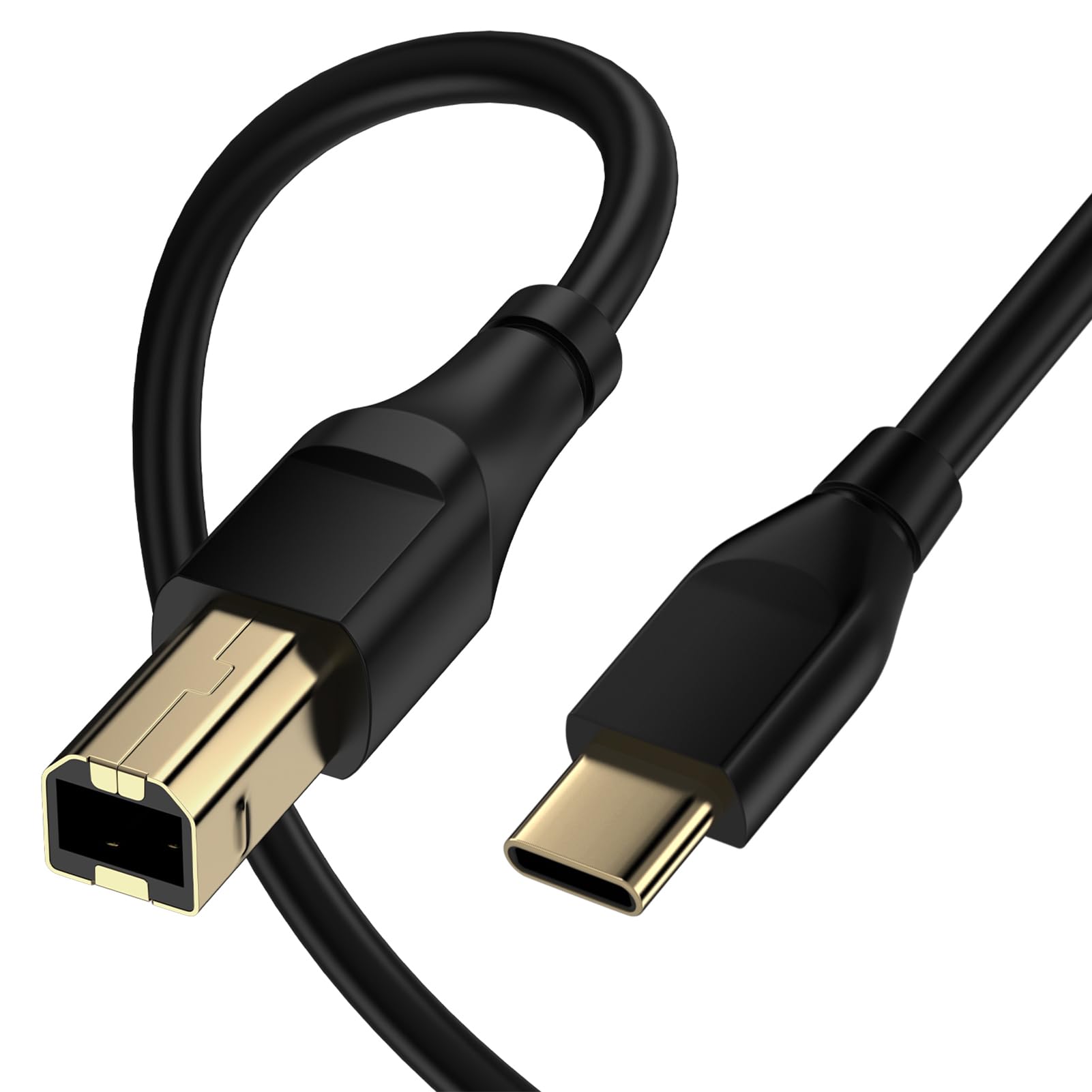 Cavo da stampante a USB C 3,1 m da USB-C a USB-B, cavo MIDI a USBC per computer MacBook Pro/Air HP Epson Canon Brother Stampante Scanner Yamaha Casio Digital Piano MIDI Tastiera DJ Controller DAC