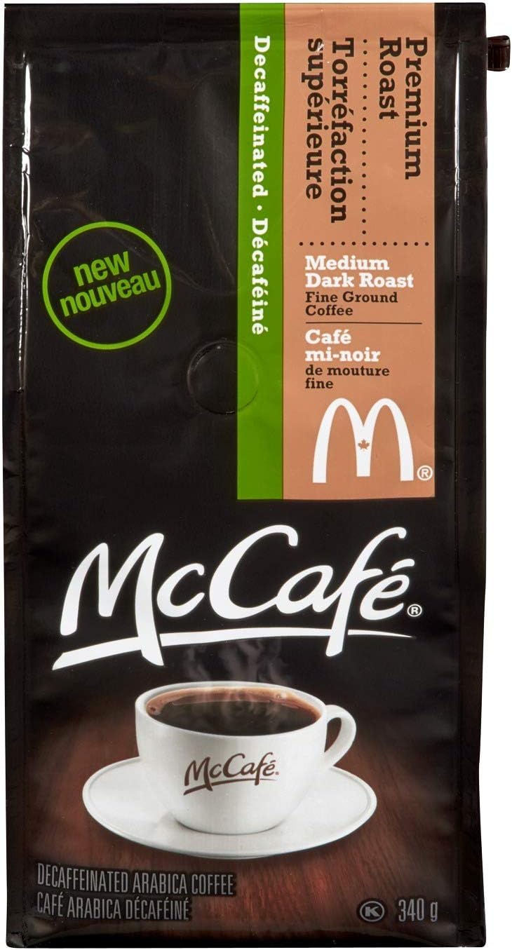 McCafé Premium Roast Ground Decaffeinated Coffee, 340g Amazon.ca