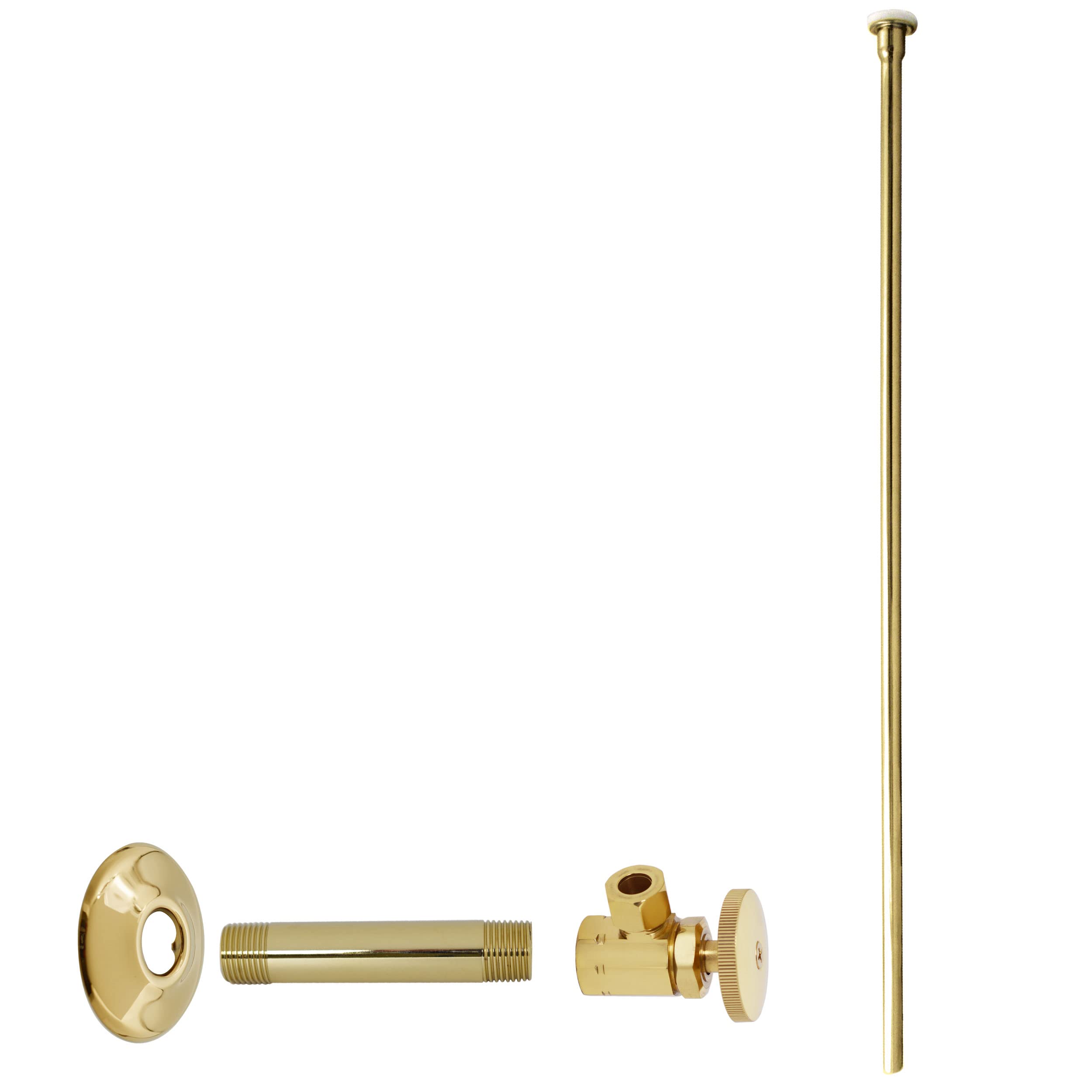 Westbrass d103kfh Toilet Kit – 1/2 en. IPS X 3/8 en. Od X 20 en. Soporte de Cabeza