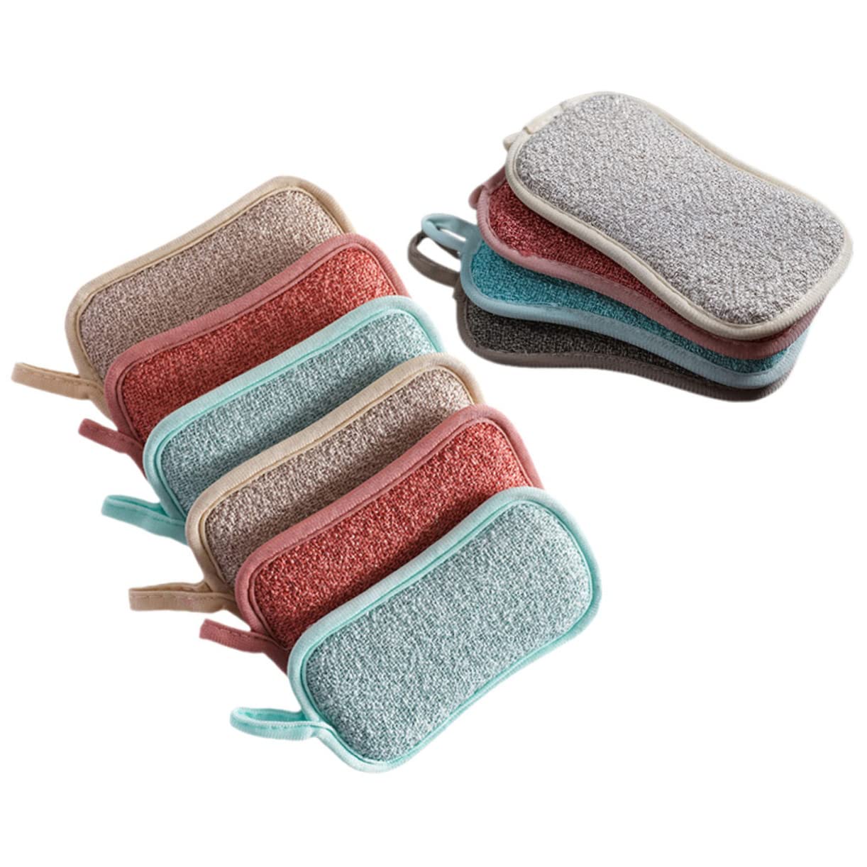 Healeved 30 Piezas Esponja De Algodón Esponjas De Baño para Ducha Fregadora De Platos Esponja De Limpieza Esponja Plato De Cocina Esponja para Fregar Espesar Plato Pequeño Sabana De Algodon