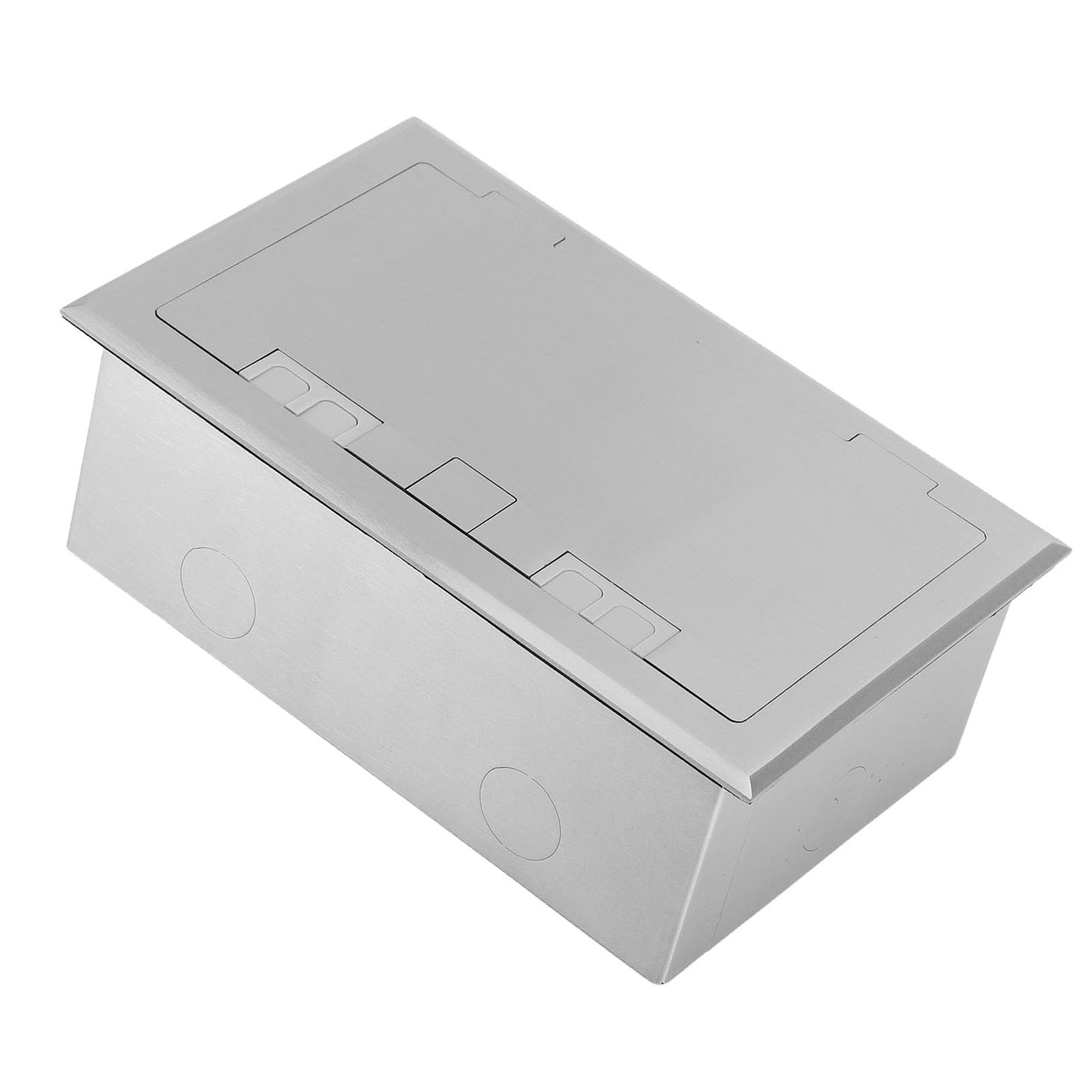 Topiky Scatola di Derivazione da Incasso a Pavimento, Kit Presa Piatta in Acciaio Inossidabile Impermeabile con 2 Porte USB, Presa Elettrica da 4KW 16A, per Ufficio Domestico in Marmo