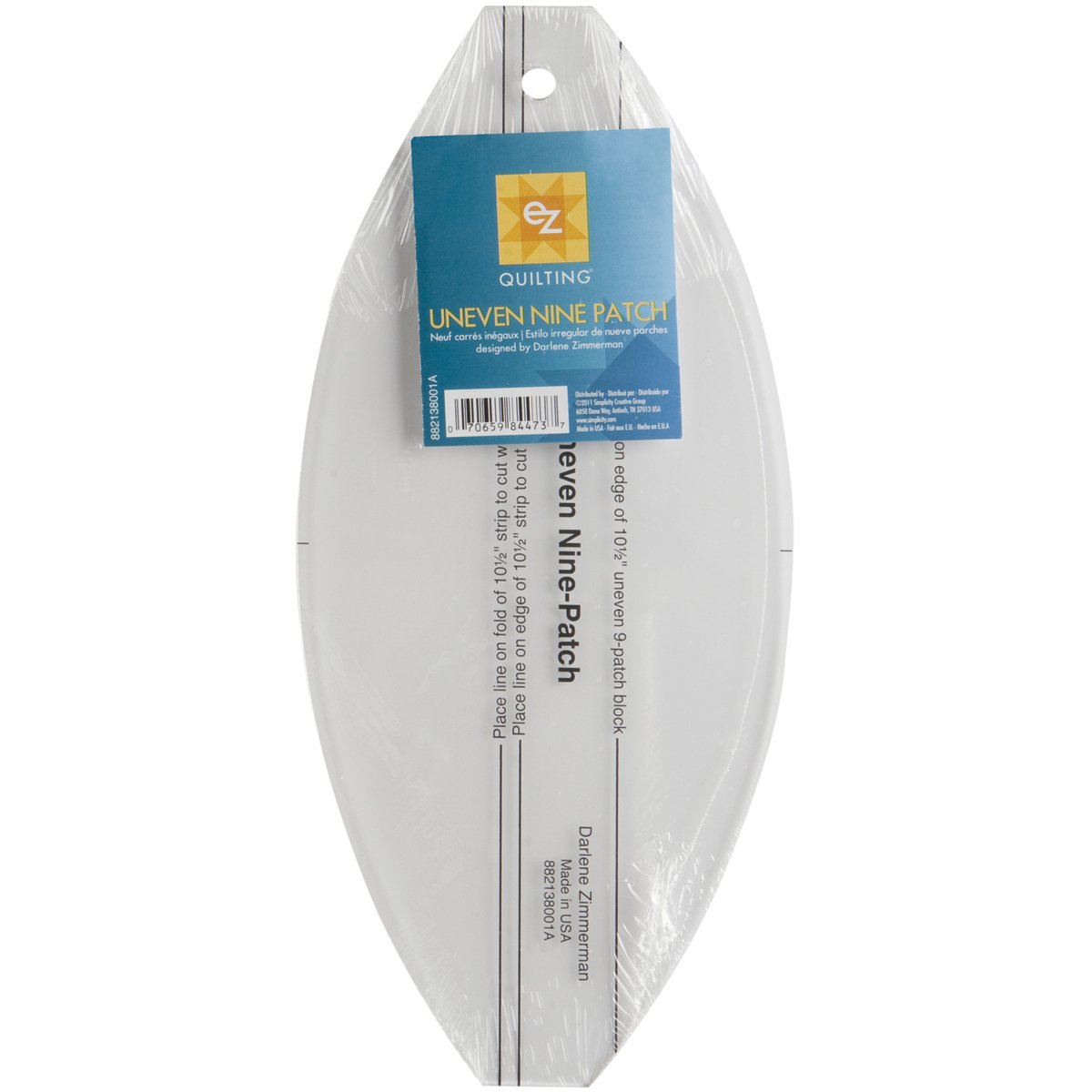 WRIGHTSEZ Quilting Uneven Nine Patch Acrylic Template