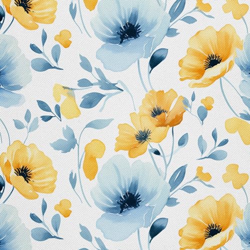 Tissu Oxford imperméable motif floral pour décoration jardin et terrasse