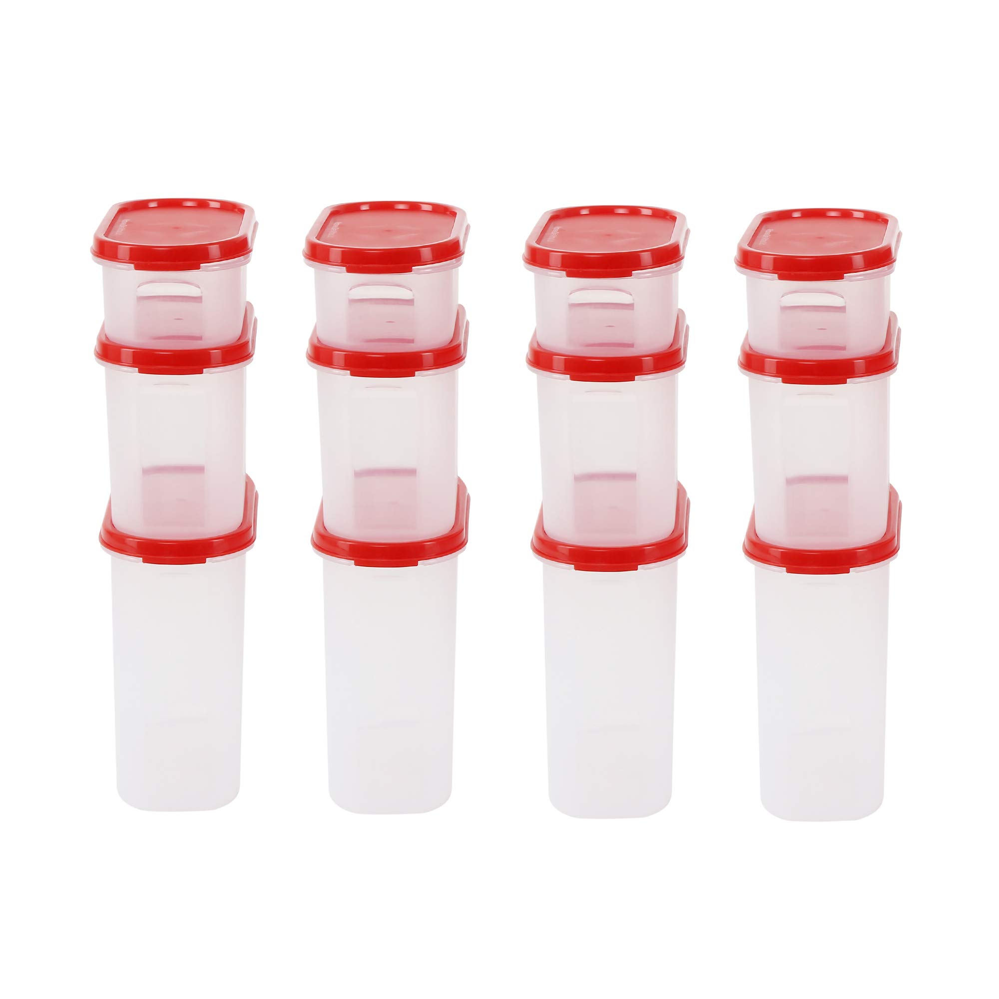 Cutting EDGE Plastic Container- 525ml, 1.2Liters, 1.8Liters, 12 Pieces, Red (B085Y4S3T7) Amazon Price History, Amazon Price Tracker