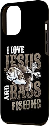 Miniatura 2 de iPhone 13 Pro Max I Love Jesus And Bass Fishing Religious Bass Fishing Case