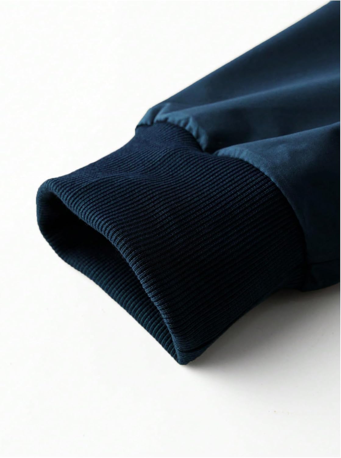 Men's Letter Graphic Varsity Jacket Letterman Long Sleeve Bomber Zip Up Baseball Jackets Coats Streetwear - Image 6