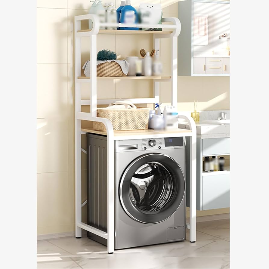 Amazon｜洗濯機うえ収納棚、洗濯機と乾燥機の上のランドリー