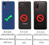 Vista 2 de Osophter Funda para Galaxy A03 Core con 2 protectores de pantalla transparente esquinas reforzadas TPU absorción de golpes flexible para Samsung