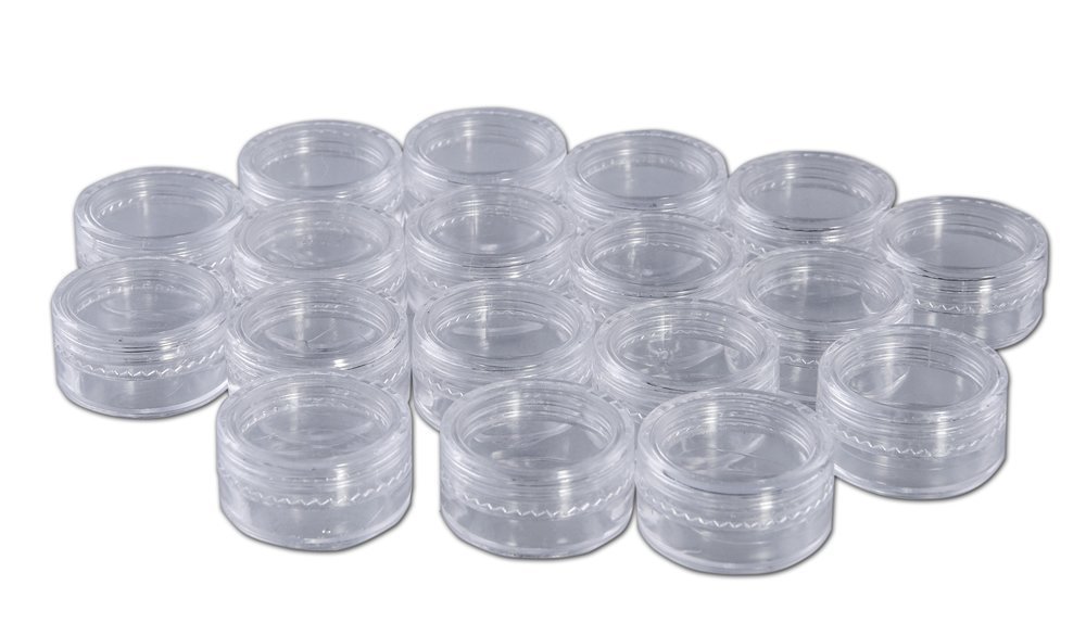 Annic 5 Gram Plastic Clear Cosmetic Containers Pot Jars for Travel (50 pcs)