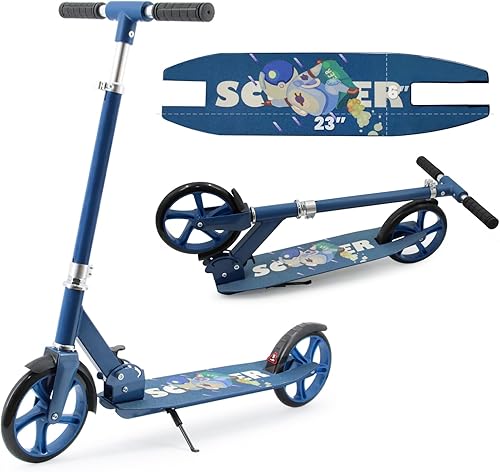 Patinete para mayores de 6 años, niños, adolescentes y adultos. Carga máxima de 240 libras. Plegable, ligero, ruedas grandes de 8 pulgadas para